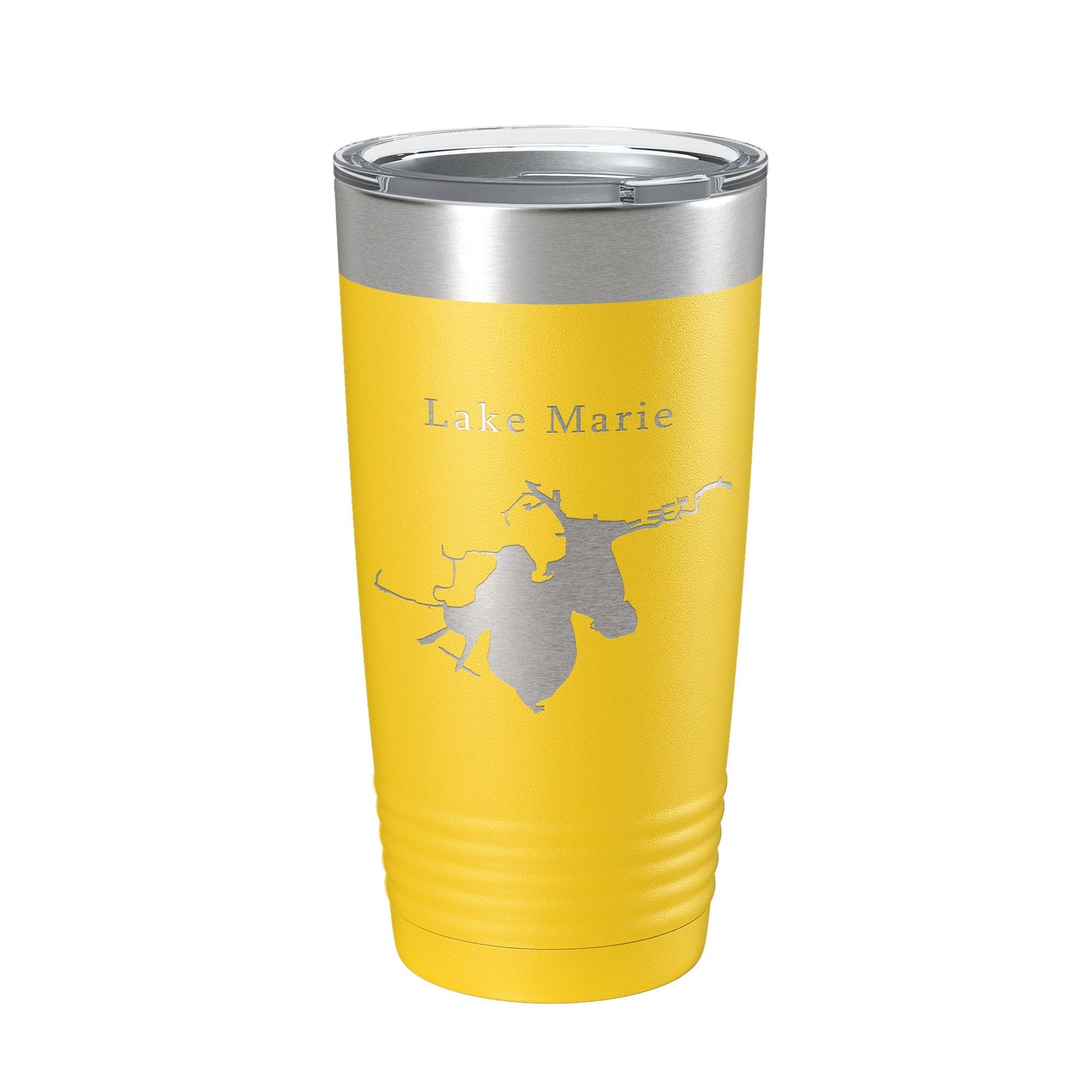 Lake Marie Map Tumbler Travel Mug Insulated Laser Engraved Coffee Cup Illinois 20 oz-19