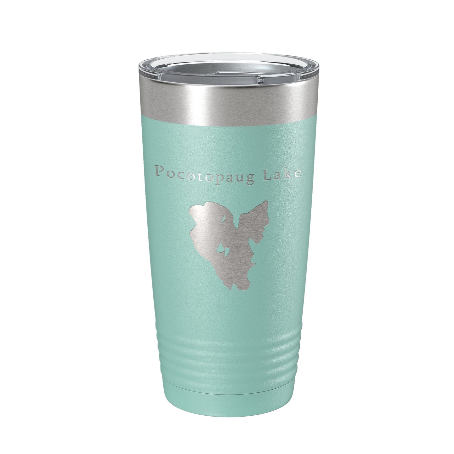 Pocotopaug Lake Map Tumbler Travel Mug Insulated Laser Engraved Coffee Cup Connecticut 20 oz-12