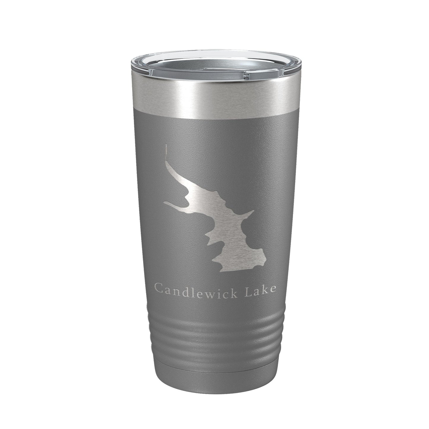 Candlewick Lake Map Tumbler Travel Mug Insulated Laser Engraved Coffee Cup Illinois 20 oz-16