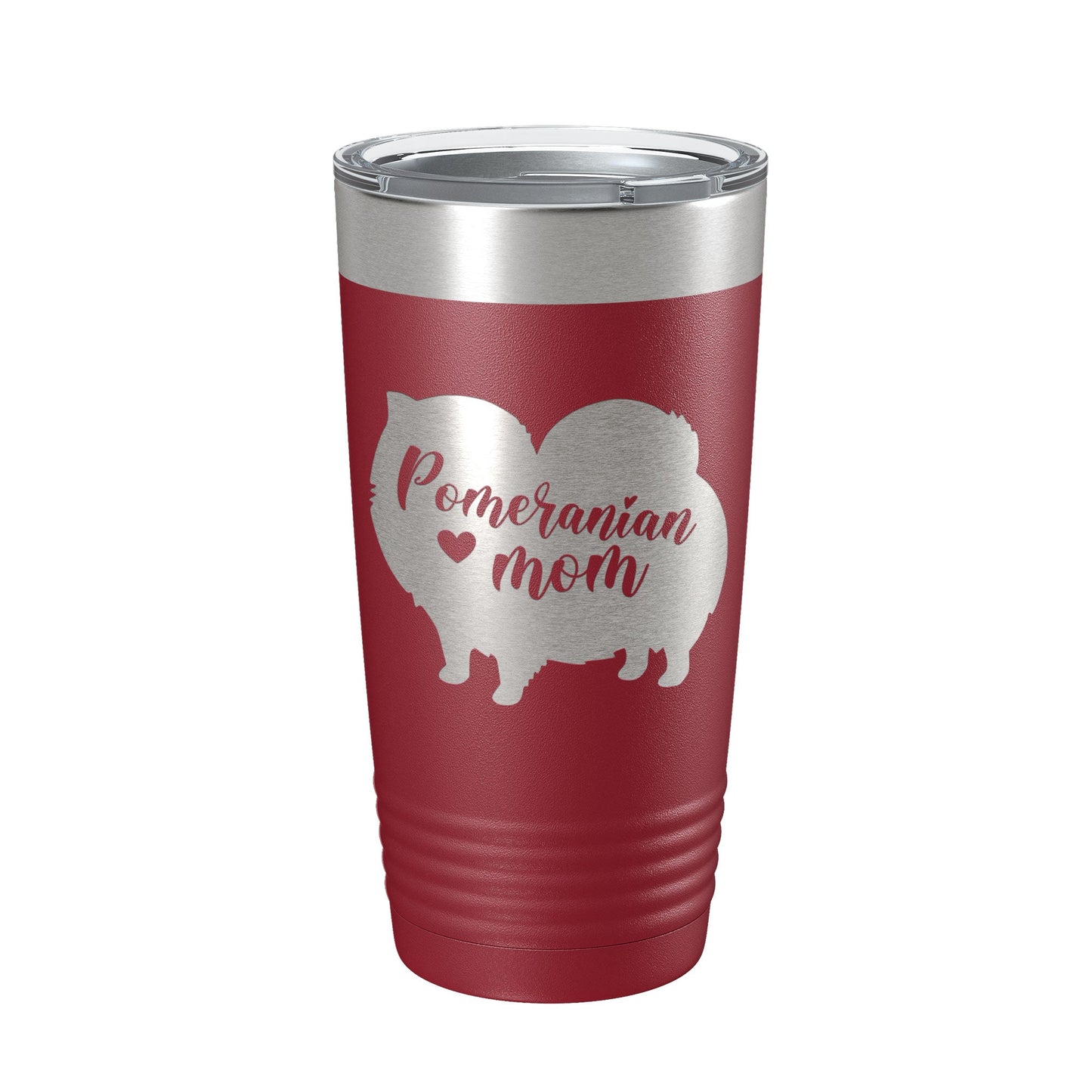 Pomeranian Mom Tumbler Dog Travel Mug Gift Insulated Laser Engraved Coffee Cup 20 oz-18
