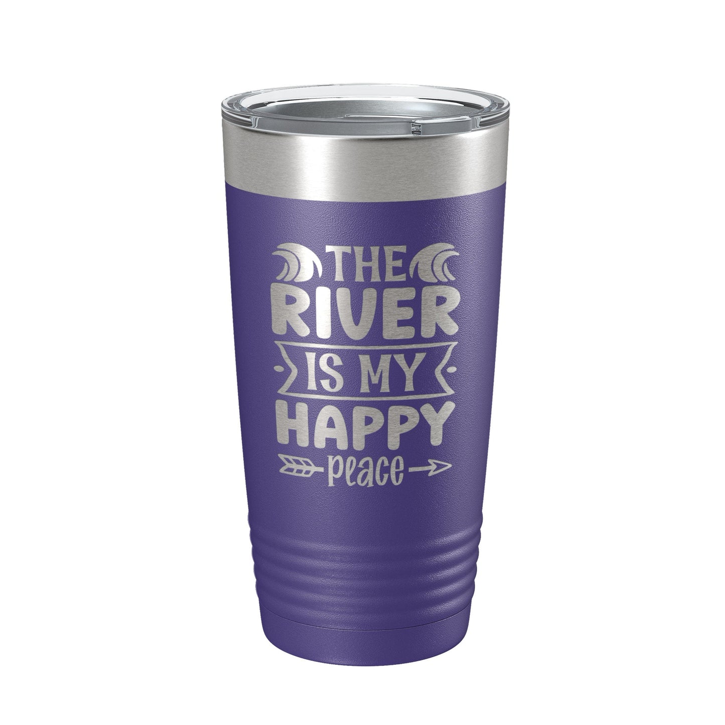 The River Is My Happy Place Tumbler Travel Mug Insulated Laser Engraved Coffee Cup for Float Trip Party Gift 20 oz-15