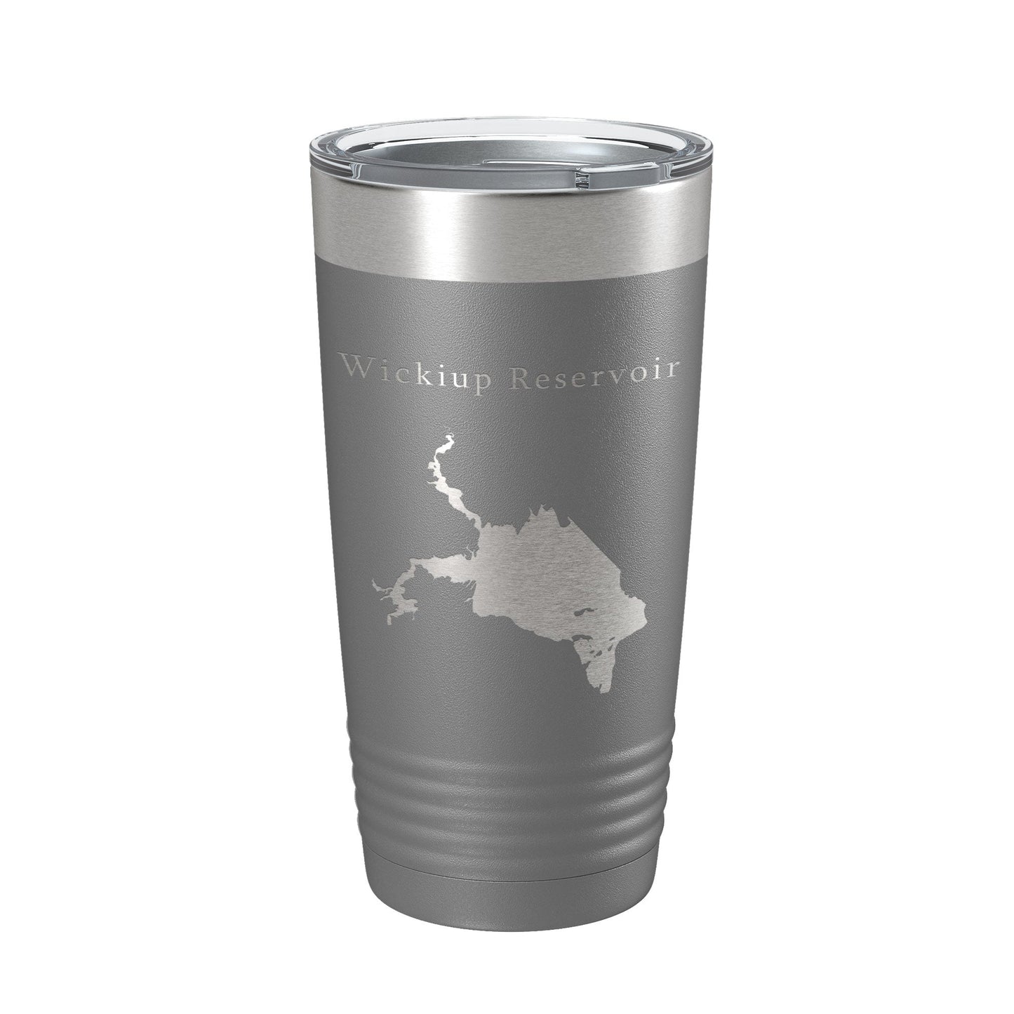Wickiup Reservoir Tumbler Lake Map Travel Mug Insulated Laser Engraved Coffee Cup Oregon 20 oz-16