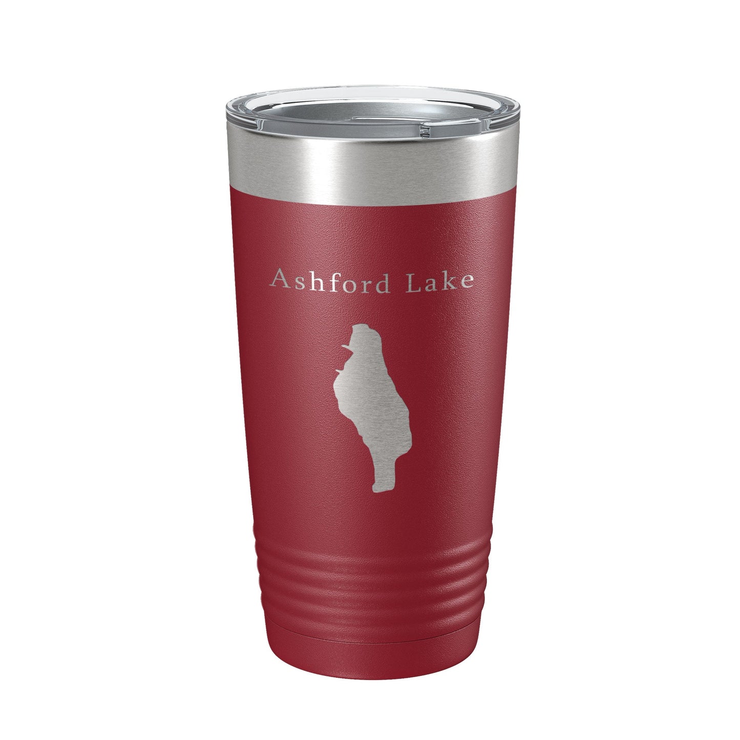 Ashford Lake Map Tumbler Travel Mug Insulated Laser Engraved Coffee Cup Connecticut 20 oz-18