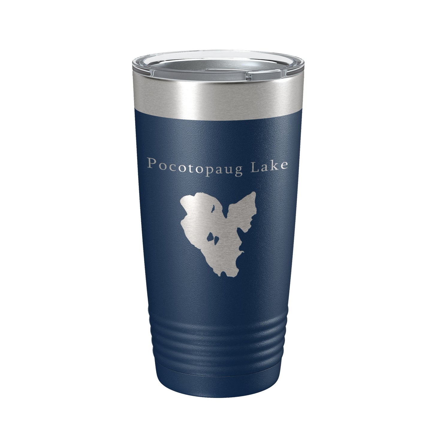 Pocotopaug Lake Map Tumbler Travel Mug Insulated Laser Engraved Coffee Cup Connecticut 20 oz-2