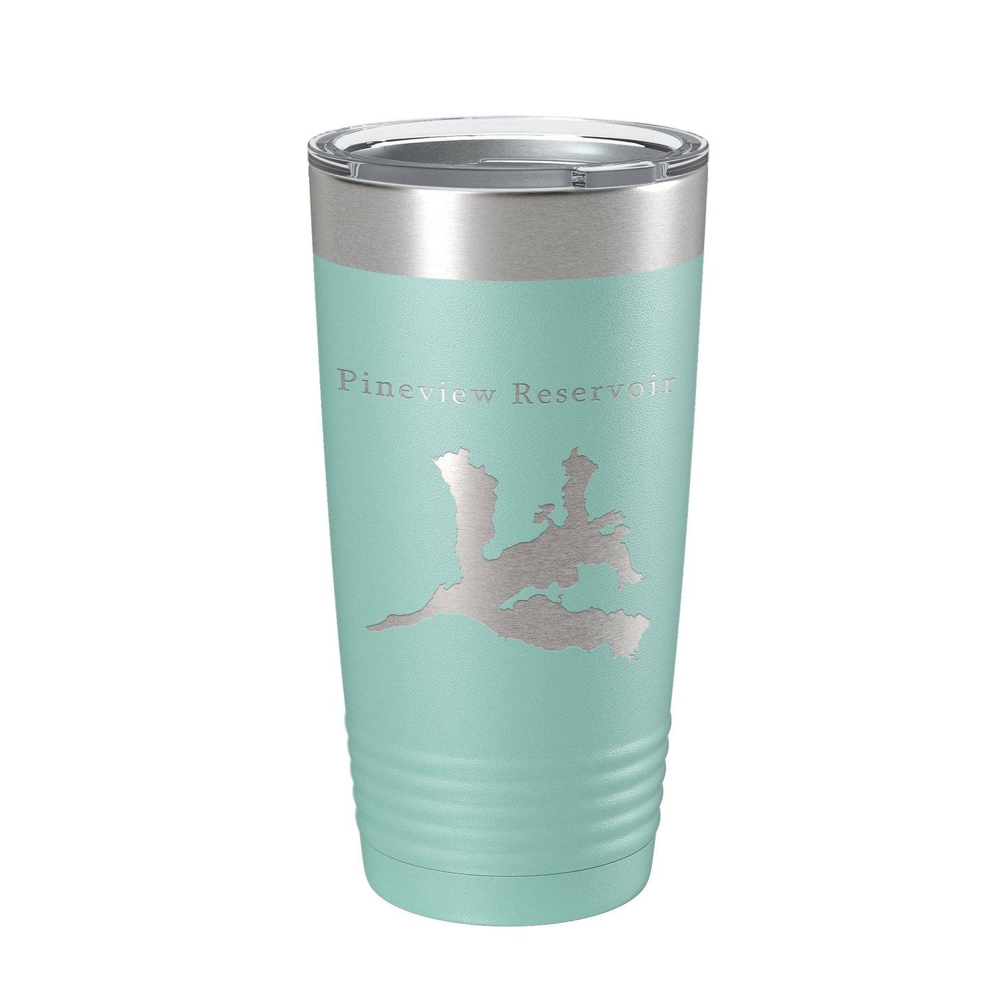 Pineview Reservoir Tumbler Lake Map Travel Mug Insulated Laser Engraved Coffee Cup Utah 20 oz-12