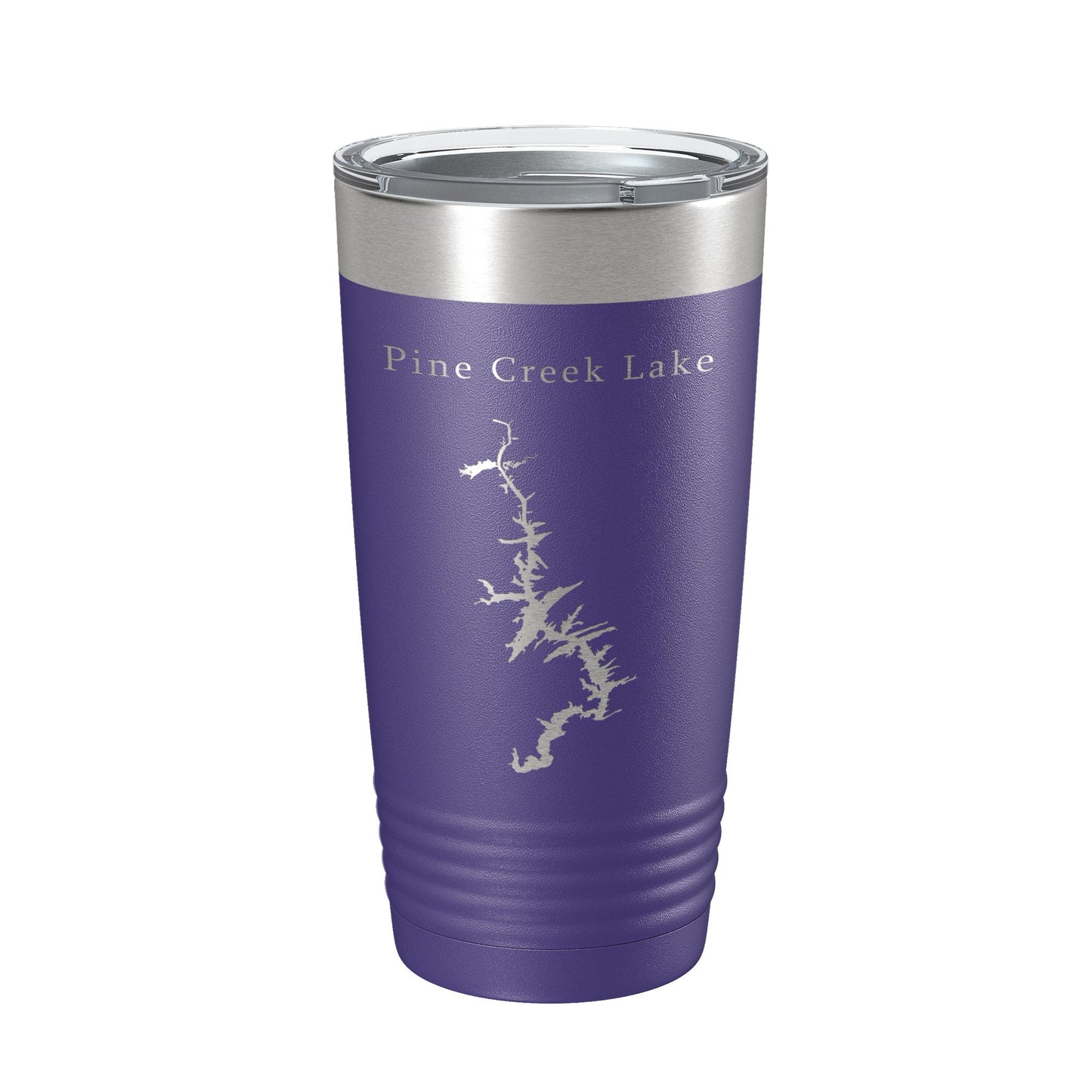 Pine Creek Lake Map Tumbler Travel Mug Insulated Laser Engraved Coffee Cup Oklahoma 20 oz-15