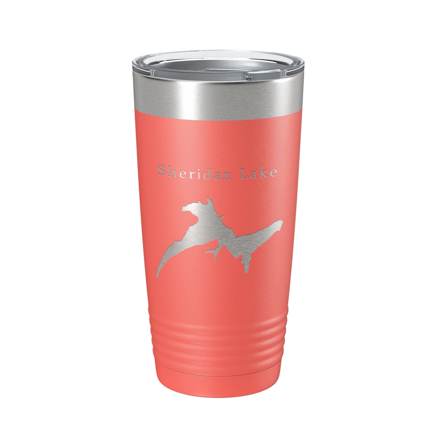 Sheridan Lake Map Tumbler Travel Mug Insulated Laser Engraved Coffee Cup South Dakota 20 oz-20