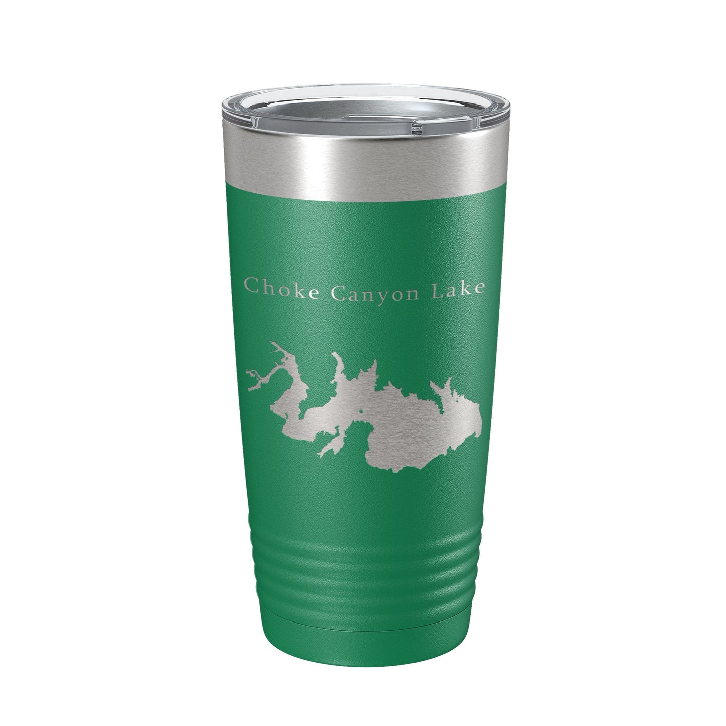 Choke Canyon Lake Map Tumbler Travel Mug Insulated Laser Engraved Coffee Cup Texas 20 oz-9