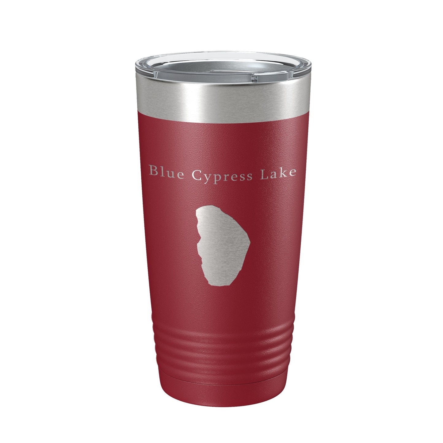 Blue Cypress Lake Map Tumbler Travel Mug Insulated Laser Engraved Coffee Cup Florida 20 oz-18