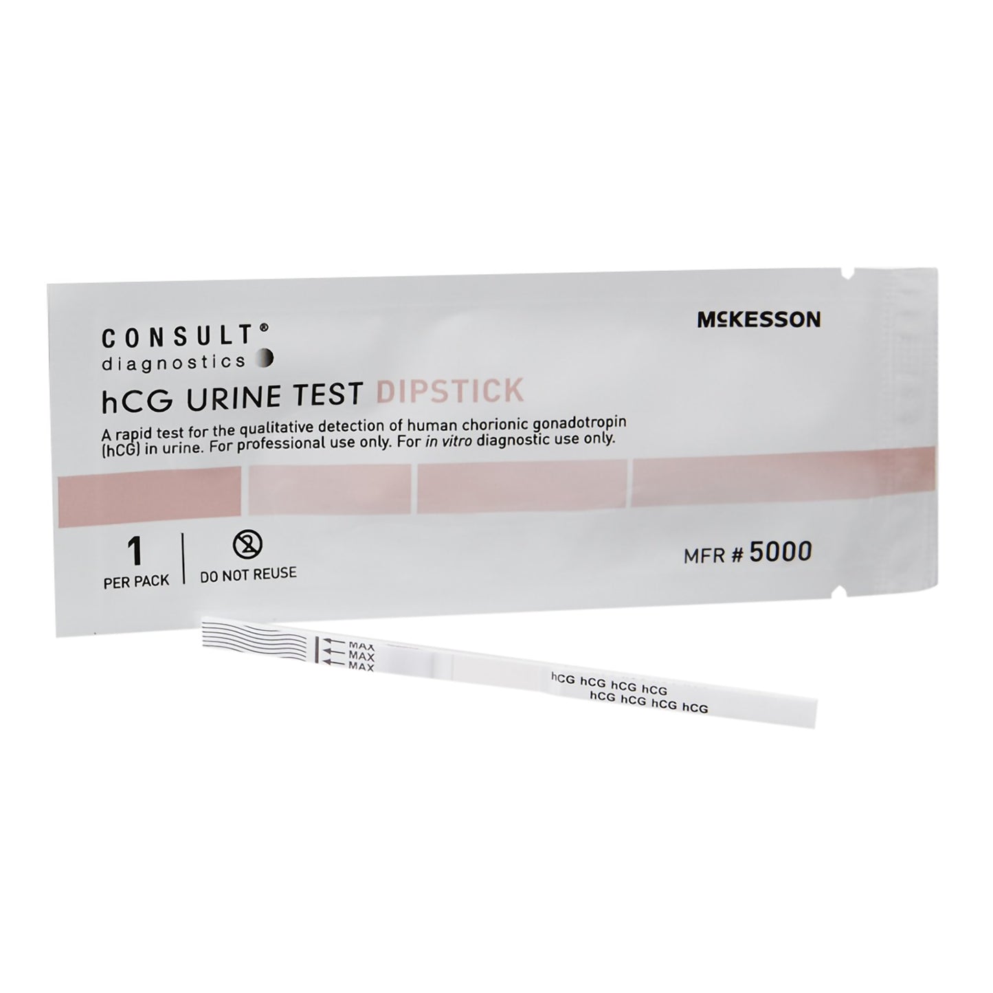 Reproductive Health Test Kit McKesson Consult™ hCG Pregnancy Test 25 Tests CLIA Waived