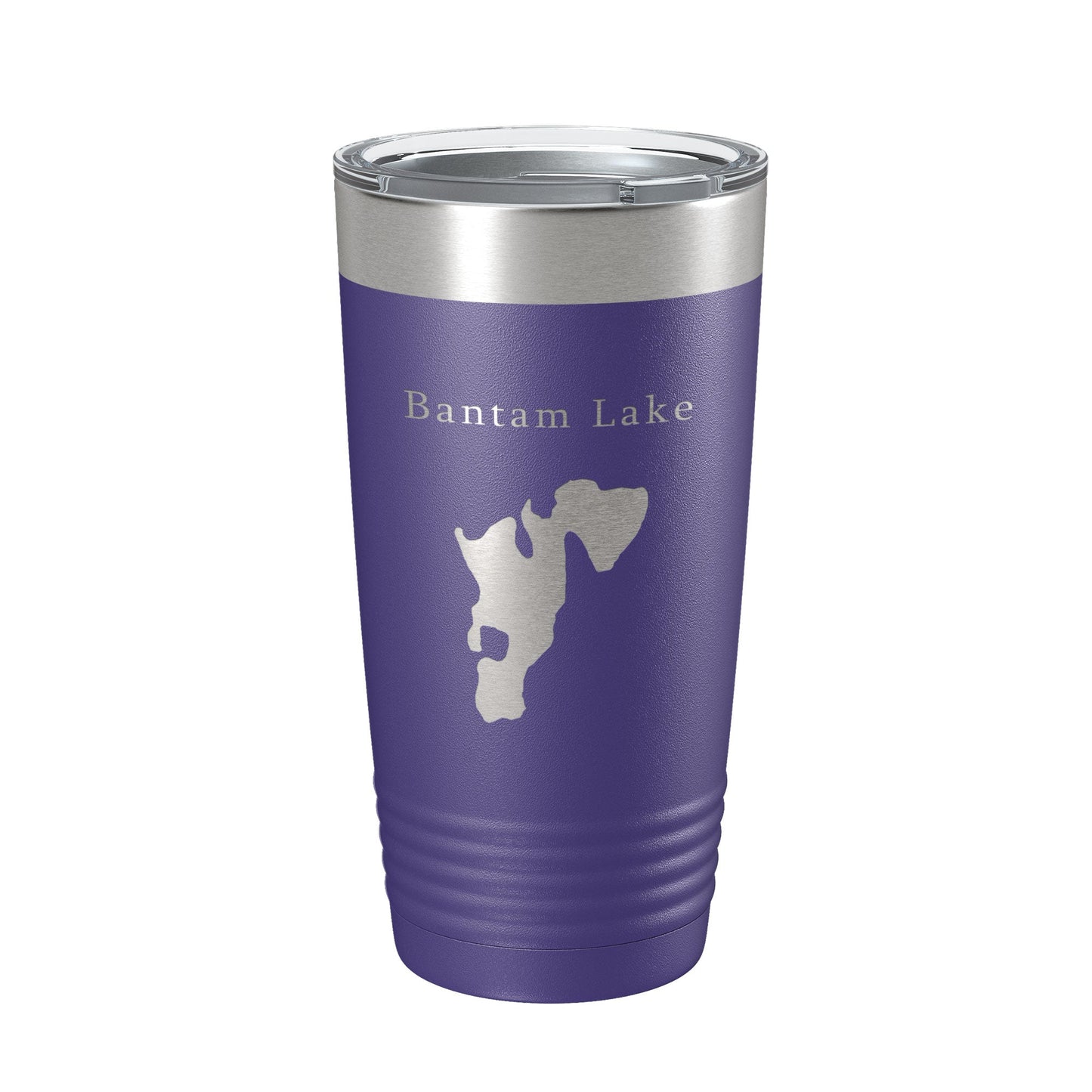 Bantam Lake Map Tumbler Travel Mug Insulated Laser Engraved Coffee Cup Connecticut 20 oz-15