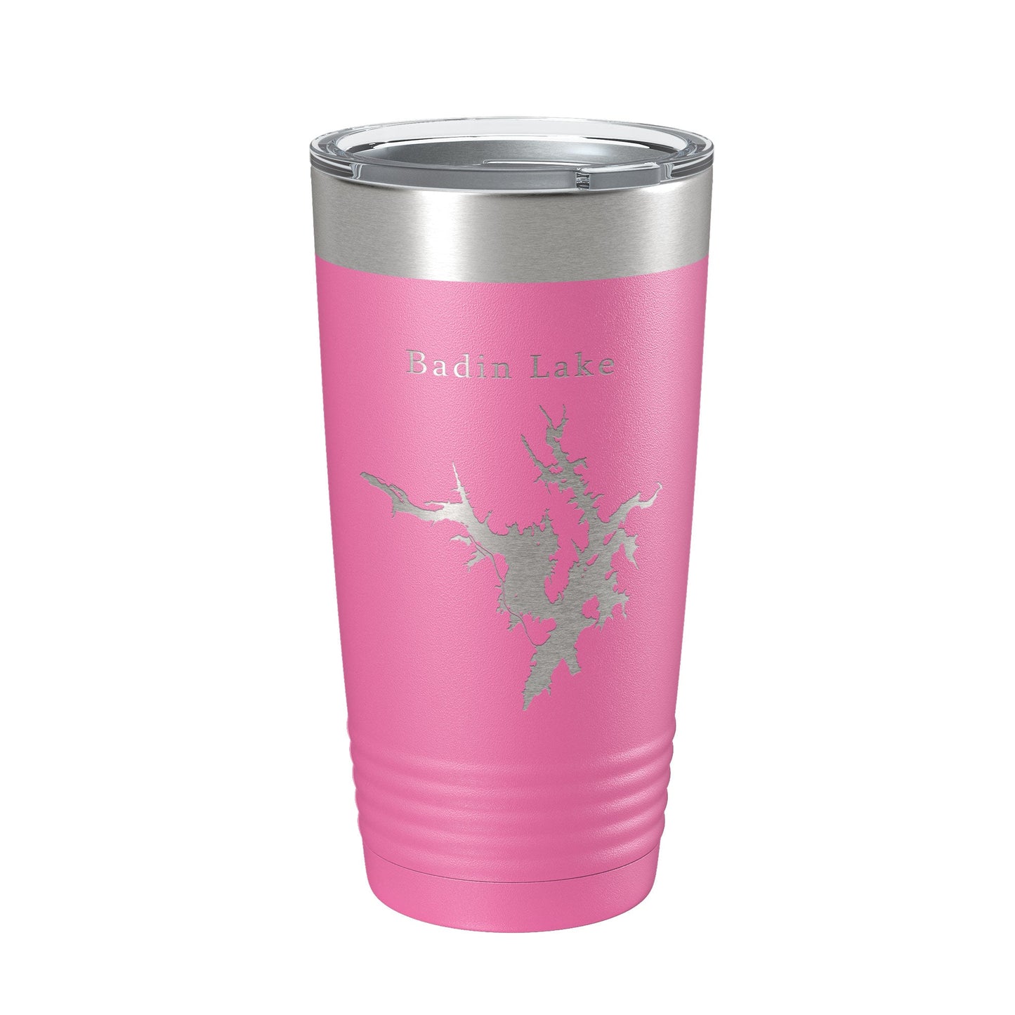 Badin Lake Map Tumbler Travel Mug Insulated Laser Engraved Coffee Cup North Carolina 20 oz-11