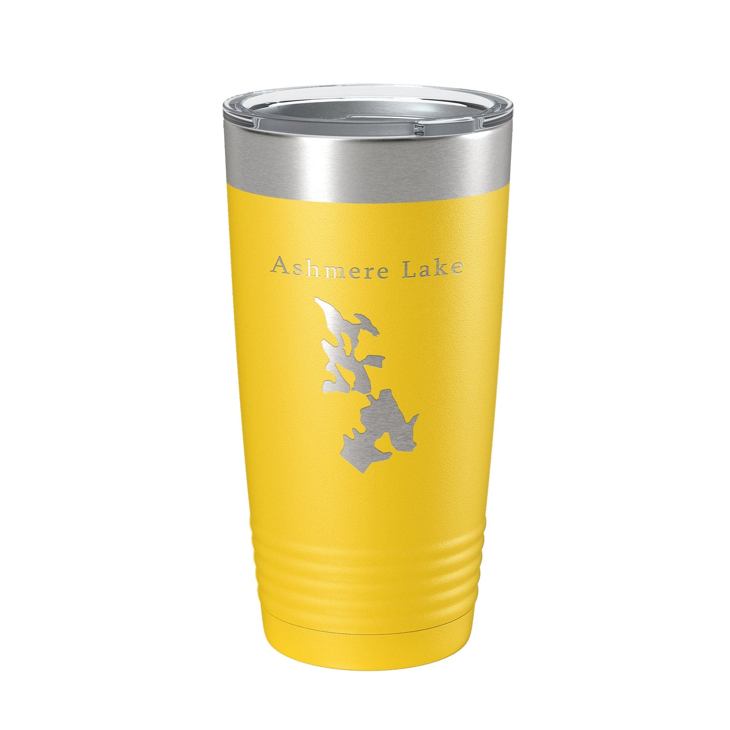 Ashmere Lake Map Tumbler Travel Mug Insulated Laser Engraved Coffee Cup Massachusetts 20 oz-4