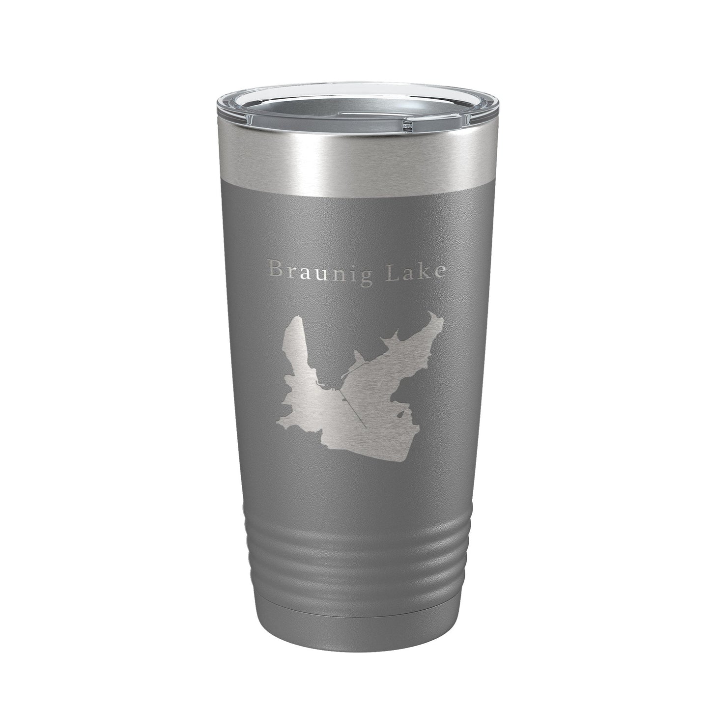 Victor Braunig Lake Map Tumbler Travel Mug Insulated Laser Engraved Coffee Cup Texas 20 oz-16