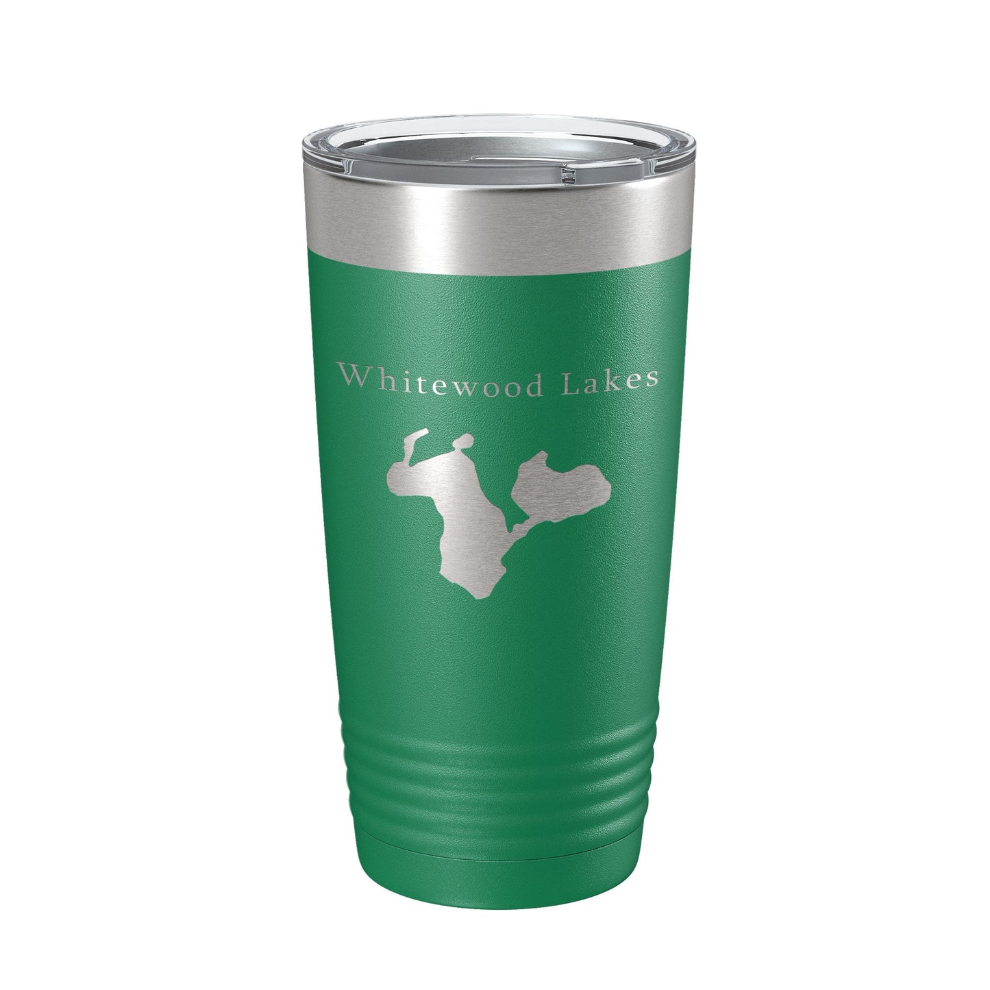 Whitewood Lakes Map Tumbler Travel Mug Insulated Laser Engraved Coffee Cup Huron River Chain of Lakes Michigan 20 oz-9