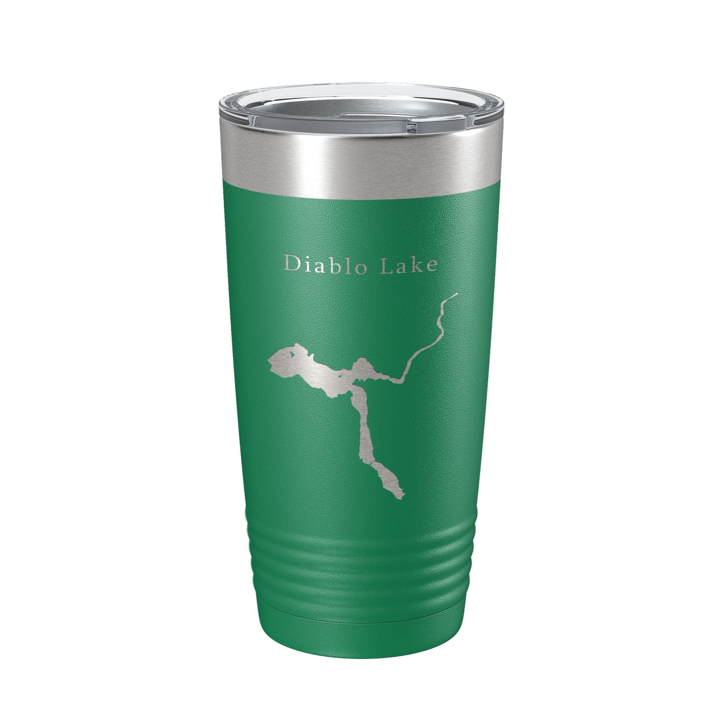 Diablo Lake Map Tumbler Travel Mug Insulated Laser Engraved Coffee Cup Washington 20 oz-9
