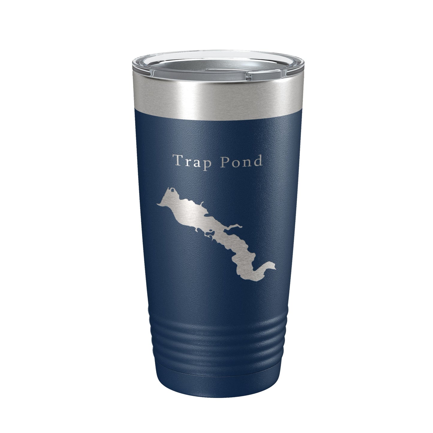 Trap Pond Tumbler Lake Map Travel Mug Insulated Laser Engraved Coffee Cup Delaware 20 oz-8
