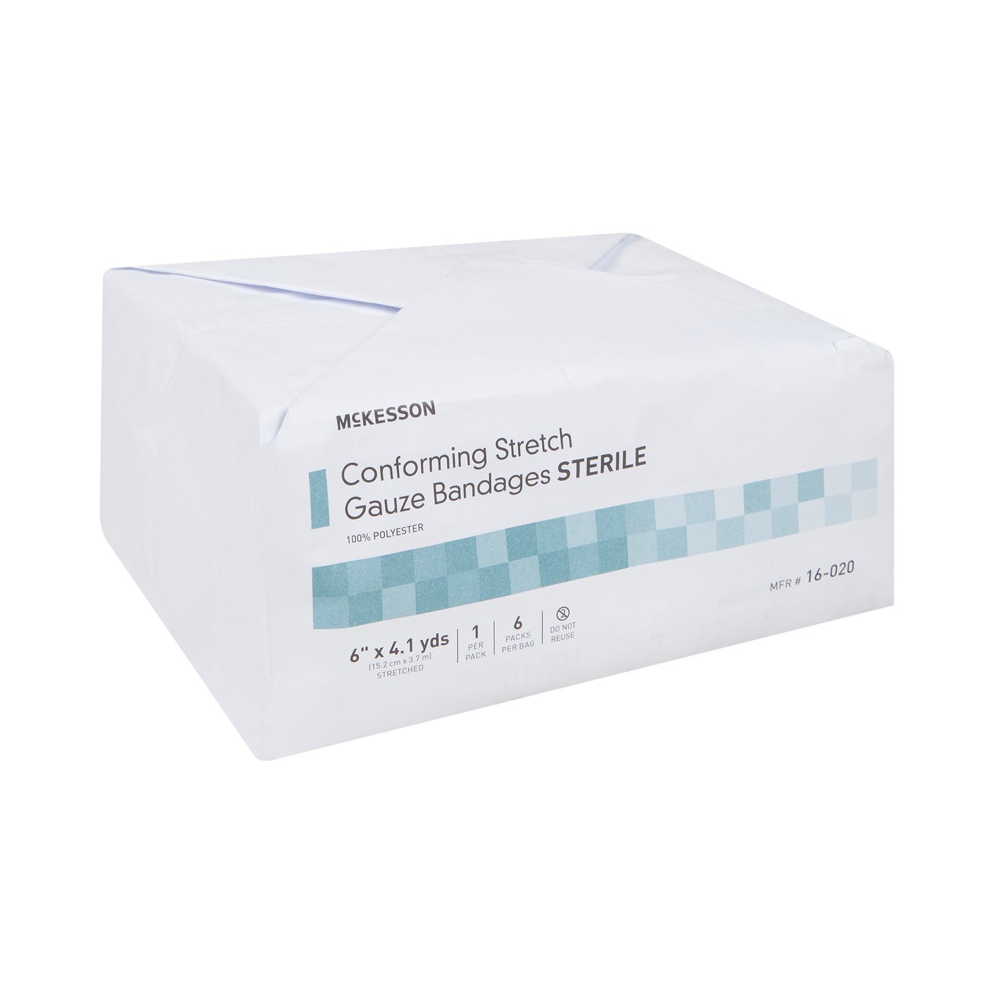 Conforming Bandage McKesson 6 Inch X 4-1/10 Yard Sterile 1 per Pack