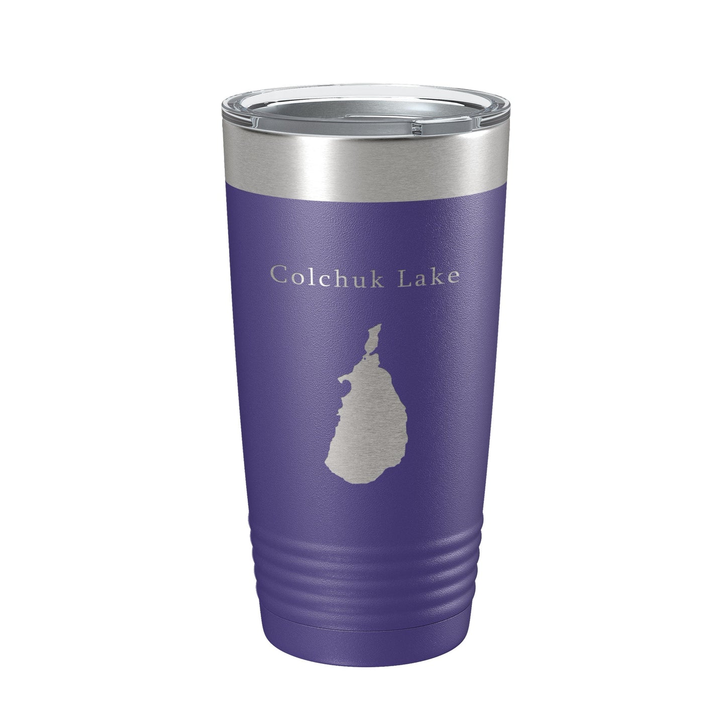 Colchuk Lake Map Tumbler Travel Mug Insulated Laser Engraved Coffee Cup Washington 20 oz-15