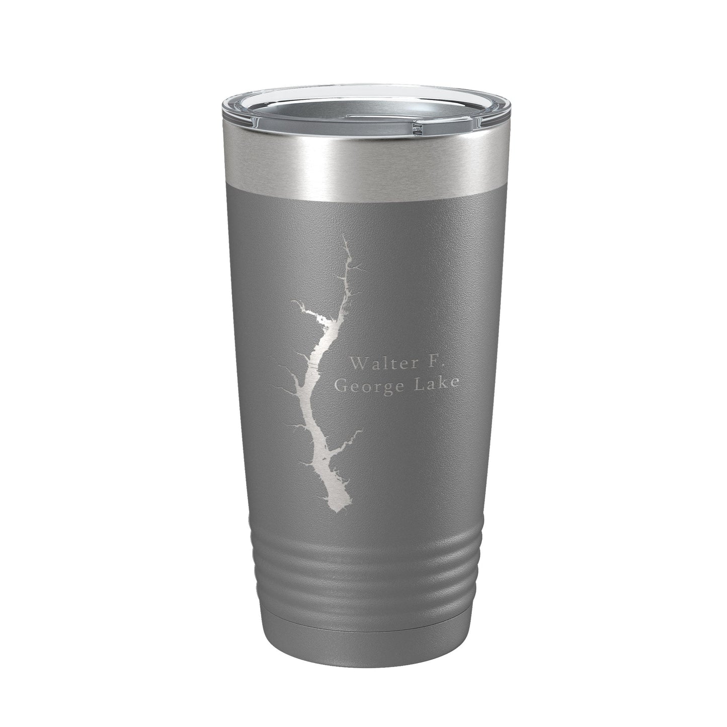 Walter F. George Lake Map Tumbler Travel Mug Insulated Laser Engraved Coffee Cup Alabama Georgia 20 oz-16
