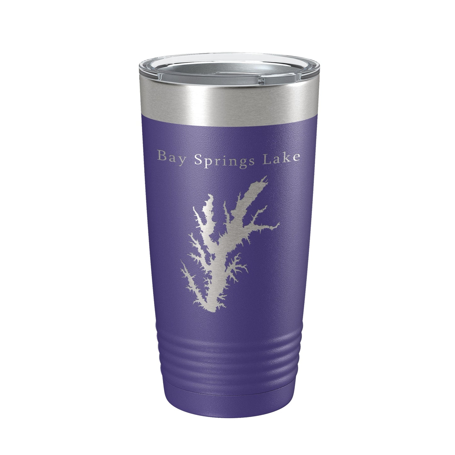 Bay Springs Lake Map Tumbler Travel Mug Insulated Laser Engraved Coffee Cup Mississippi 20 oz-15