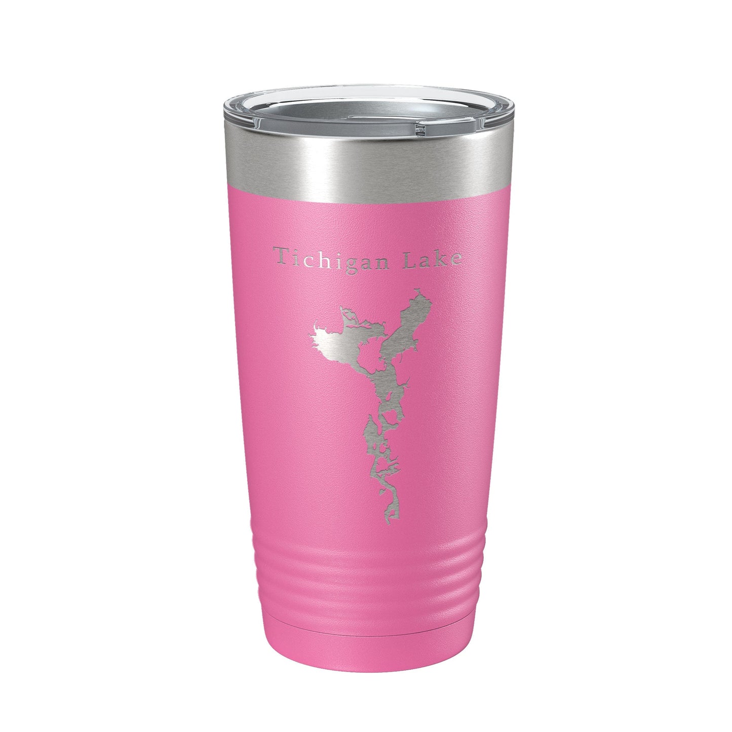Tichigan Lake Map Tumbler Travel Mug Insulated Laser Engraved Coffee Cup Wisconsin 20 oz-11
