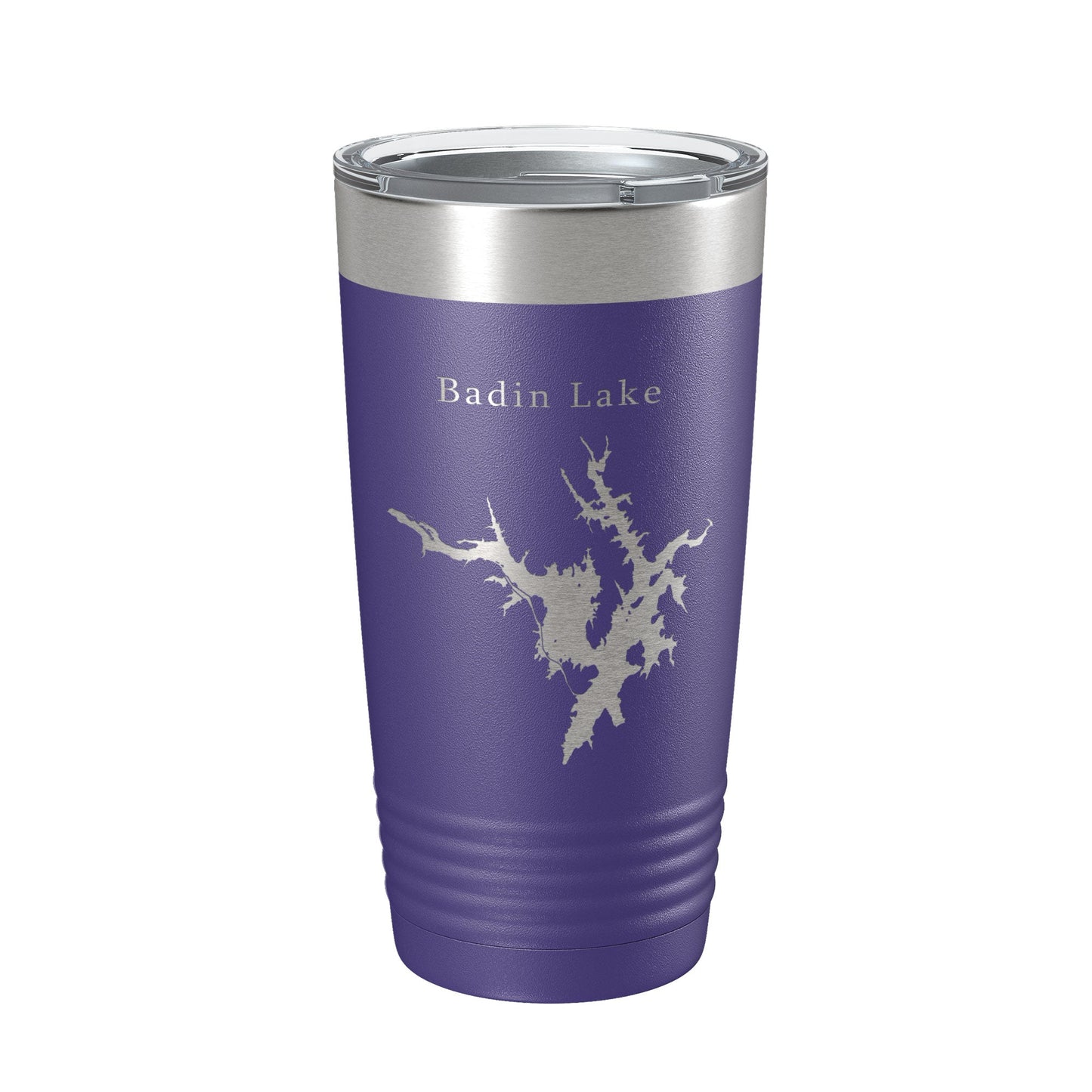 Badin Lake Map Tumbler Travel Mug Insulated Laser Engraved Coffee Cup North Carolina 20 oz-15