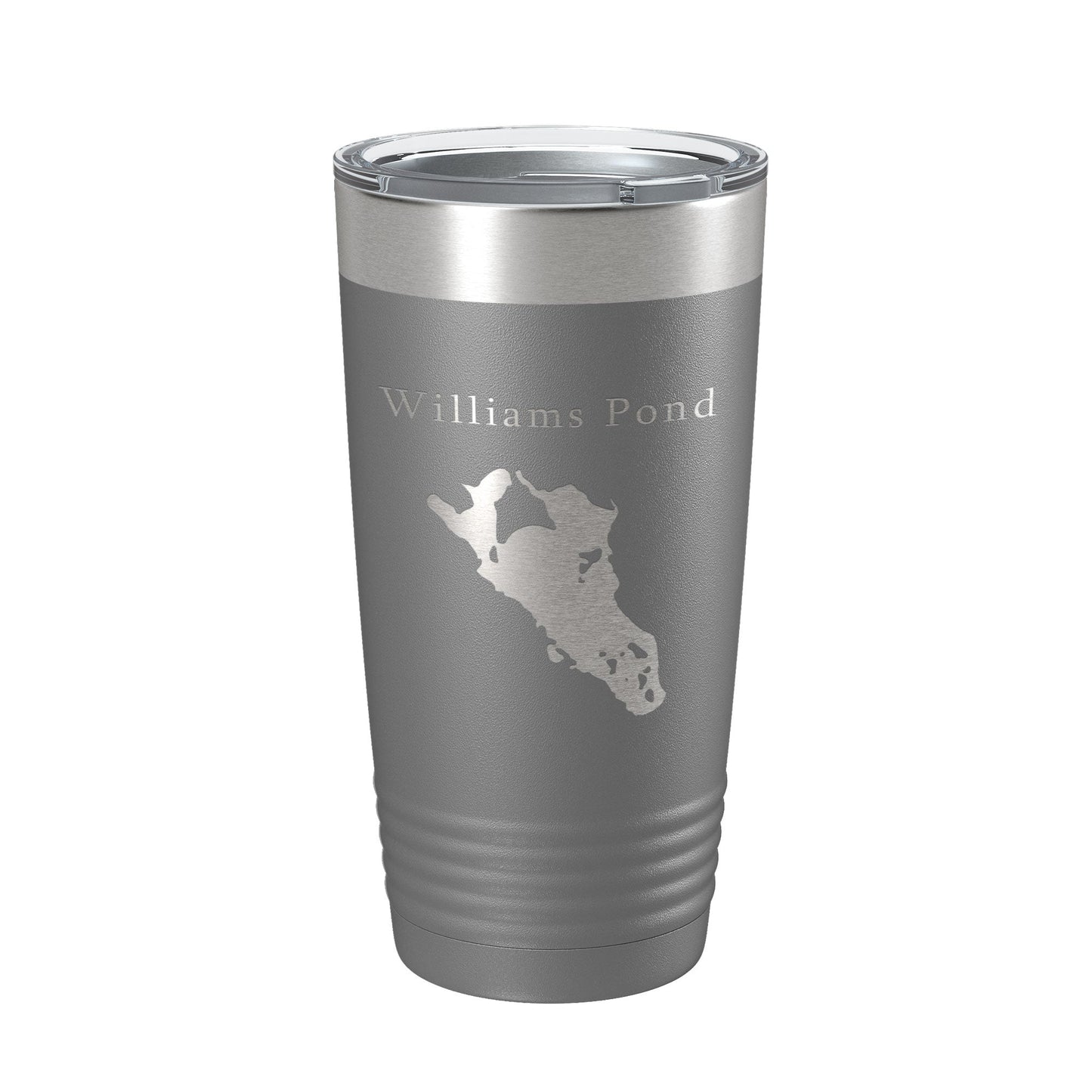 Williams Pond Tumbler Lake Map Travel Mug Insulated Laser Engraved Coffee Cup Connecticut 20 oz-16