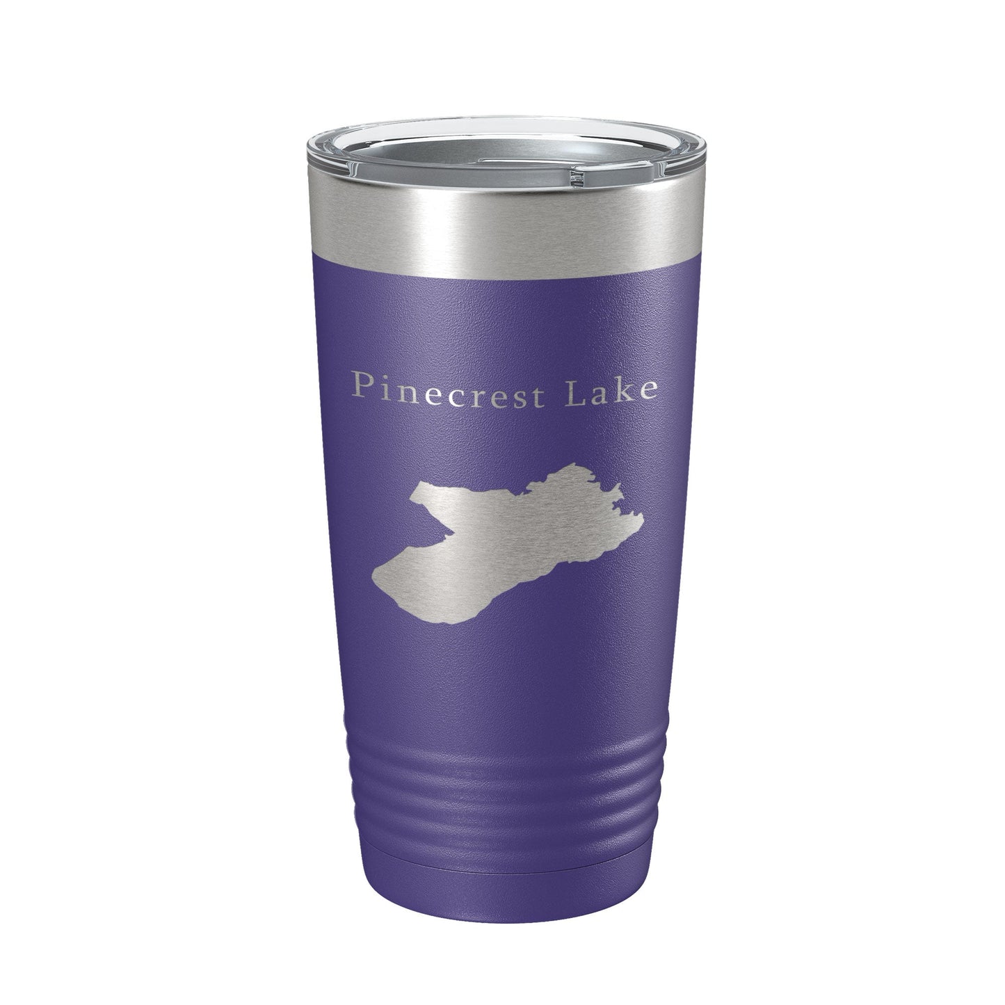 Pinecrest Lake Map Tumbler Travel Mug Insulated Laser Engraved Coffee Cup California 20 oz-15