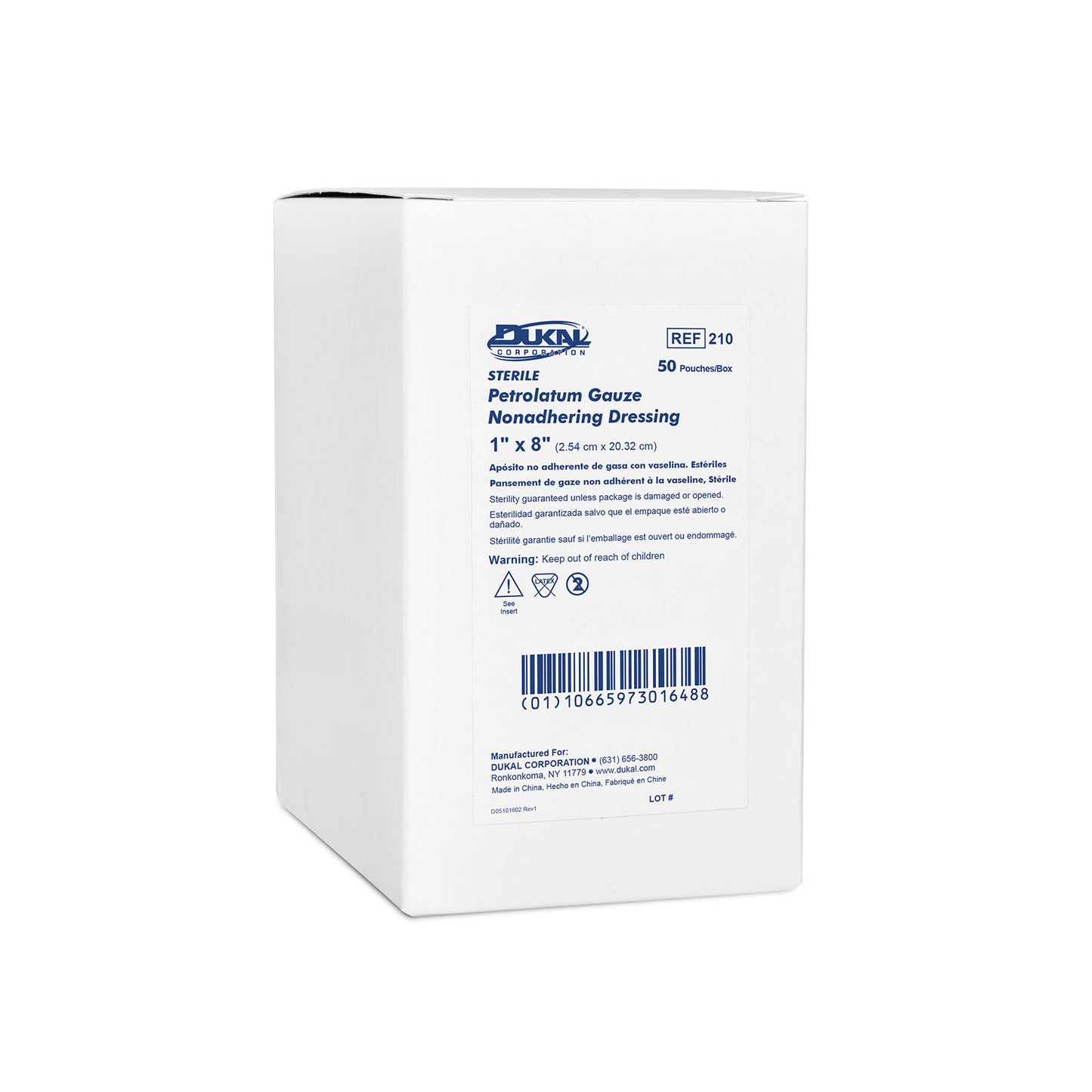 Dukal Alba Sterile Petrolatum Gauze Dressings, ABH 210