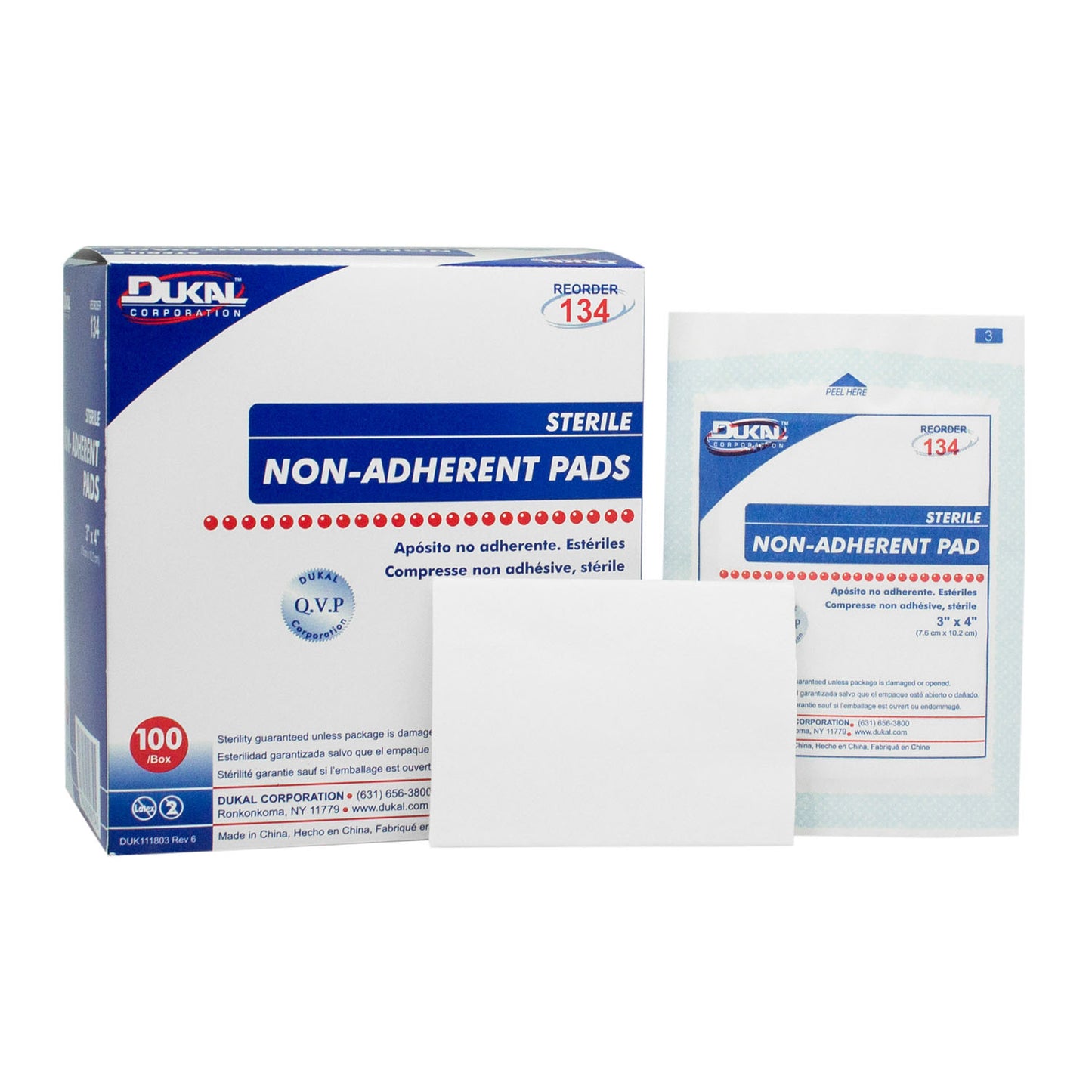 Dukal Non-Adherent Pads, DUK 134