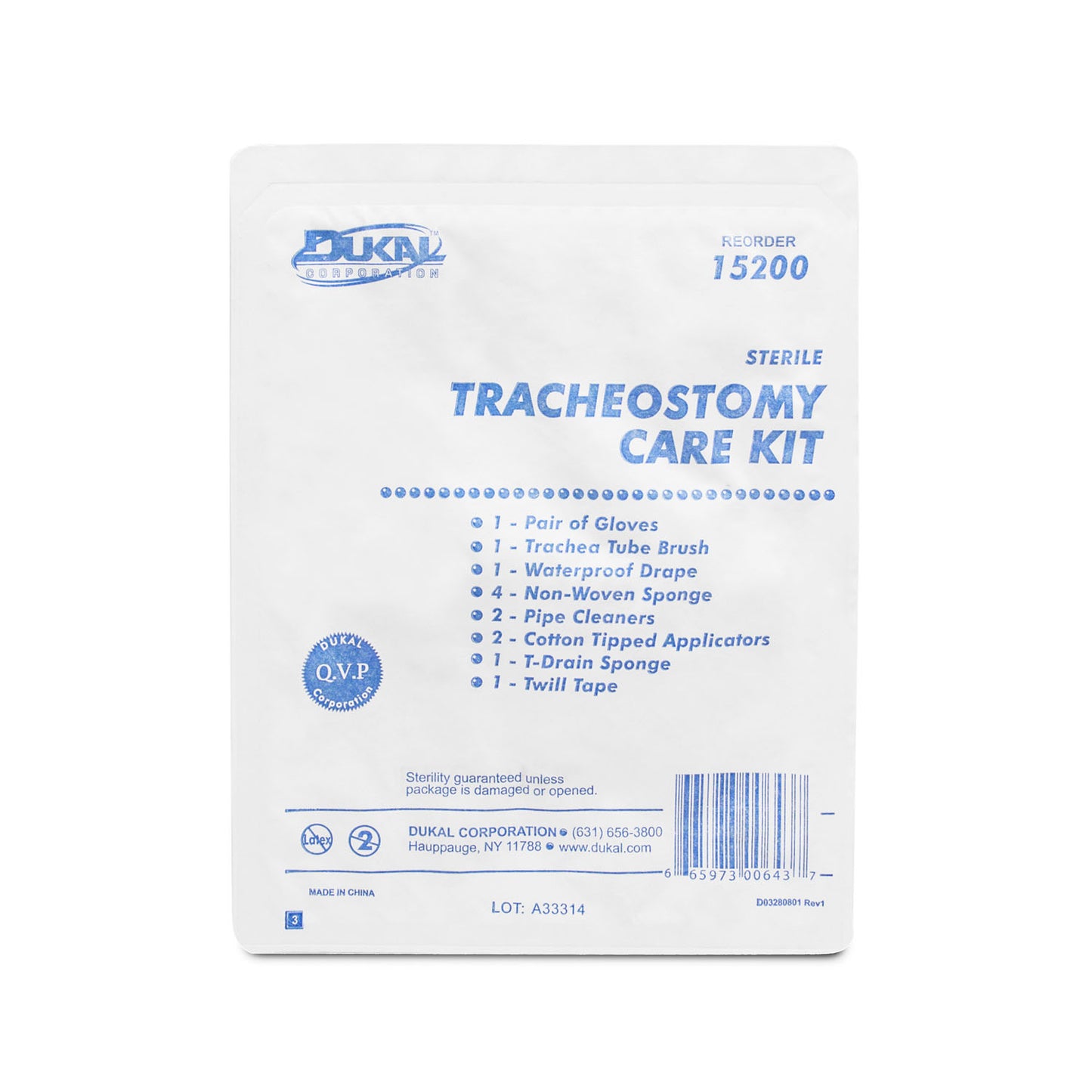 Dukal Tracheostomy Care Kit, DUK 15200