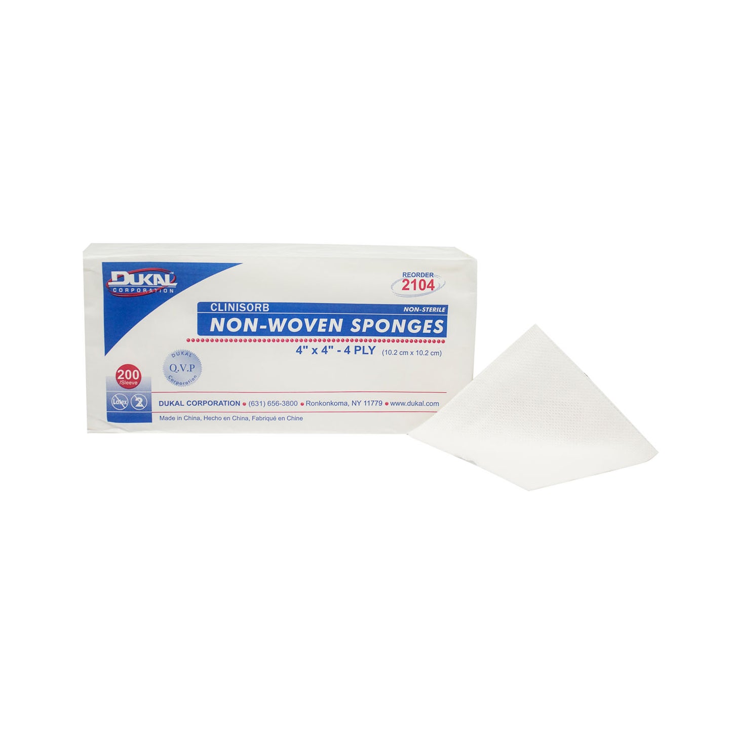 Dukal Clinisorb Non-Woven Sponges, DUK 2104
