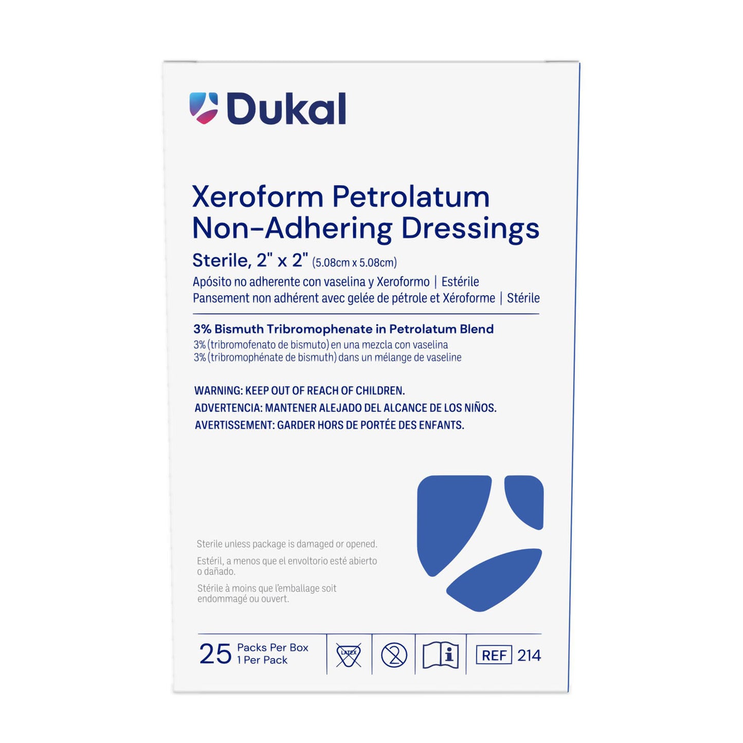 Dukal Alba Xeroform Petrolatum Gauze Dressings, DUK 214