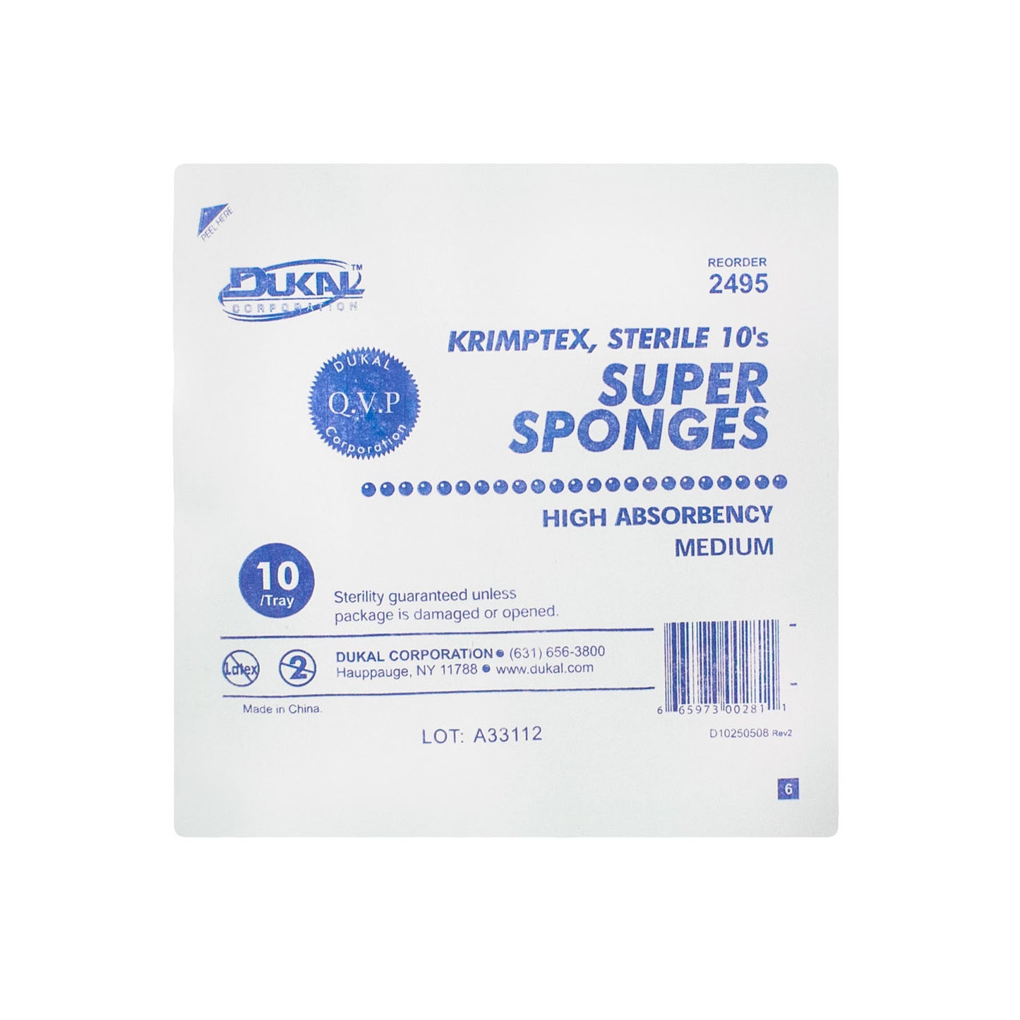 Dukal Super Sponges, DUK 2495