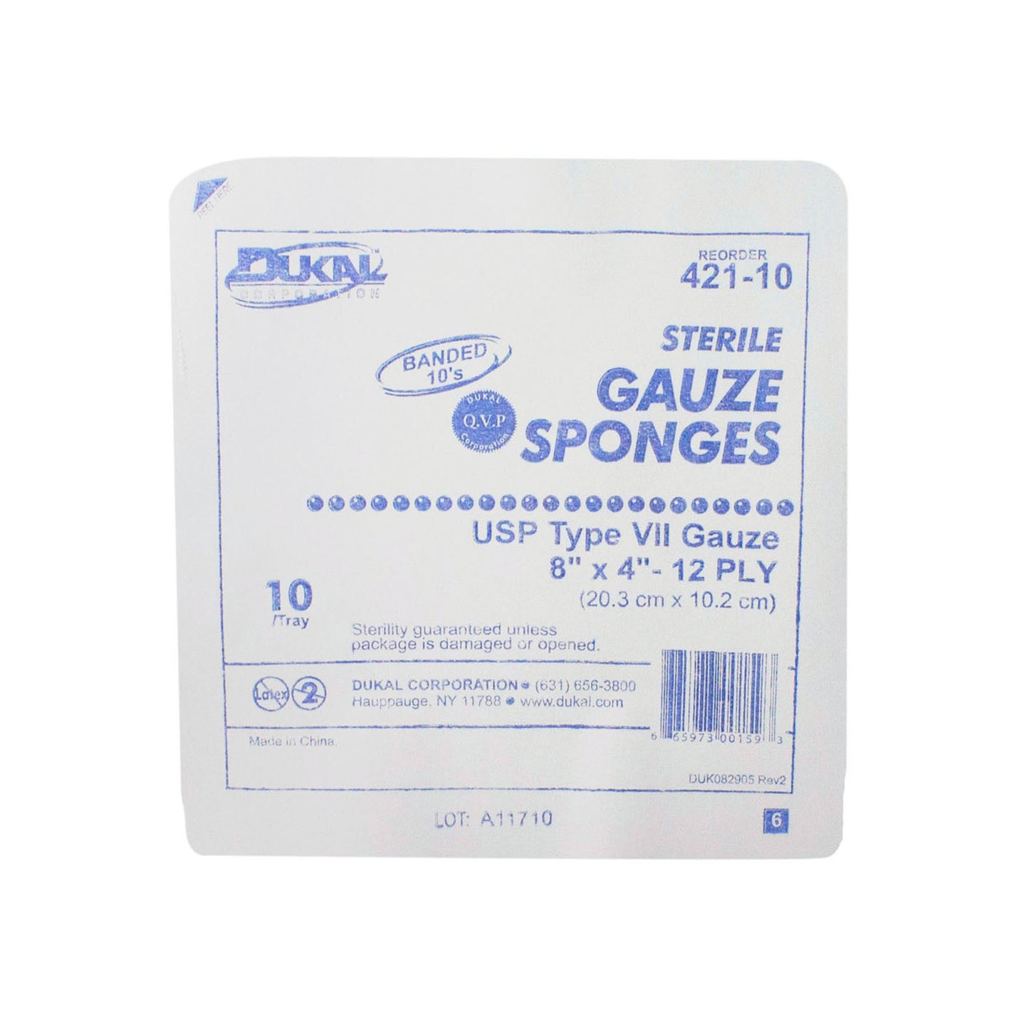 Dukal Woven Cotton Gauze Sponges, DUK 421-10