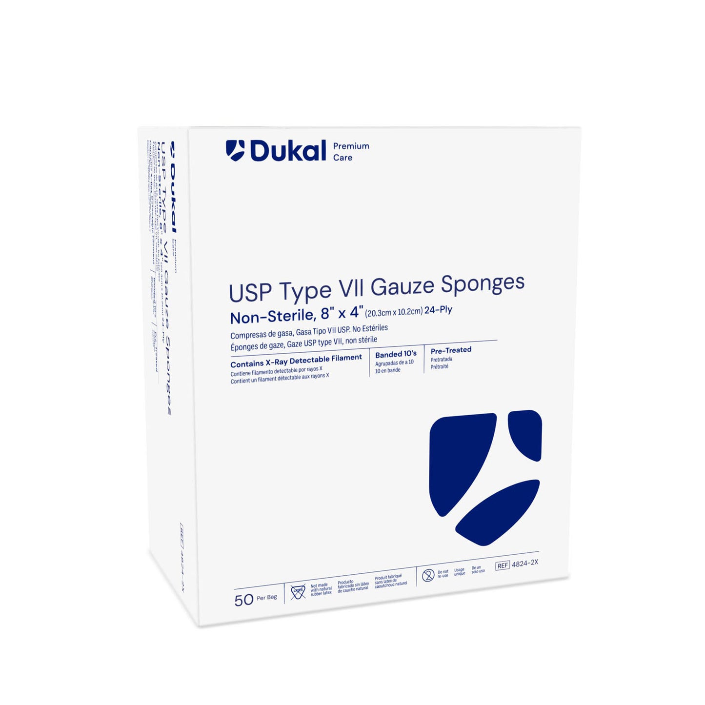 Dukal X-Ray Detectable Gauze Sponges, DUK 4824-2X