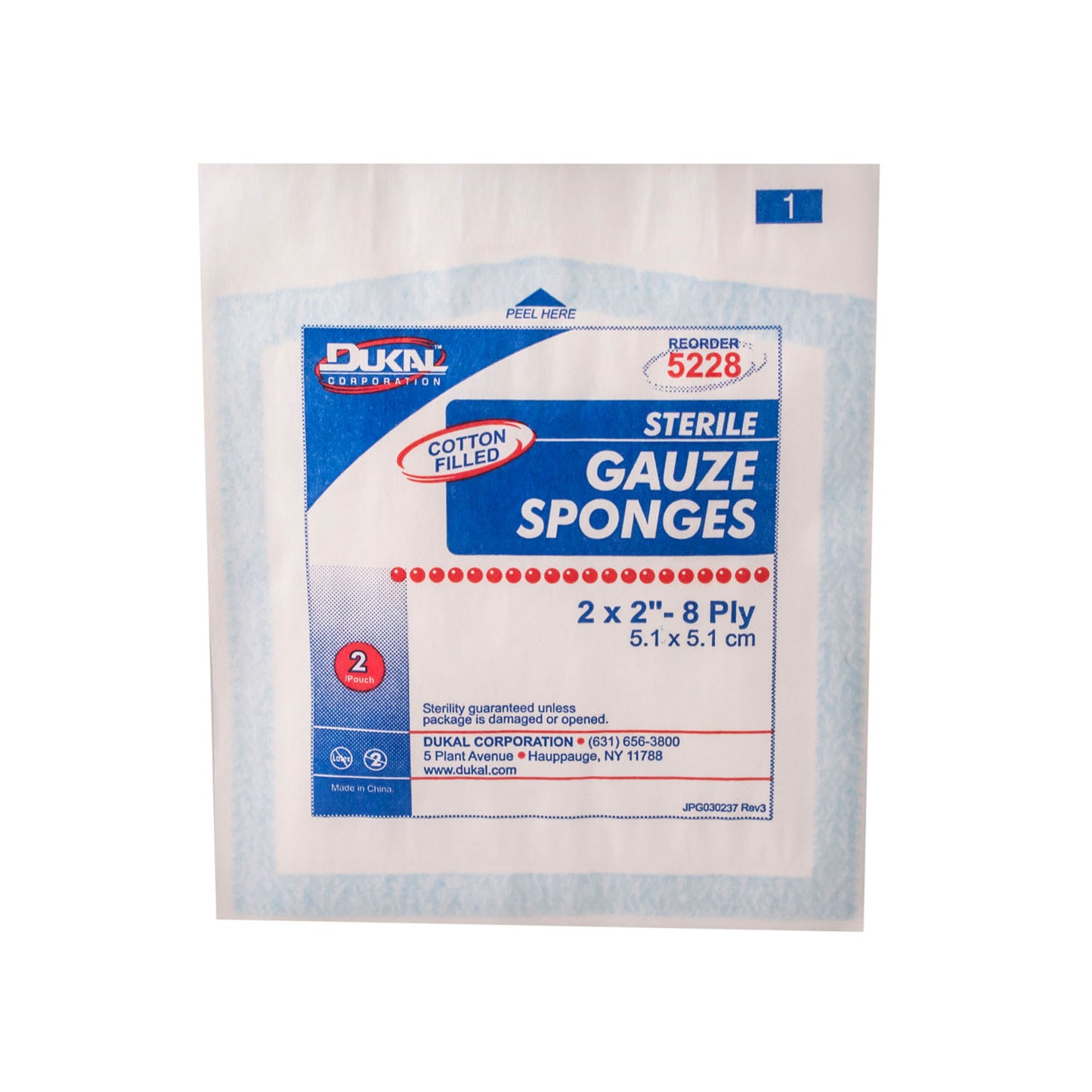 Dukal Woven Cotton Gauze Sponges, DUK 5228