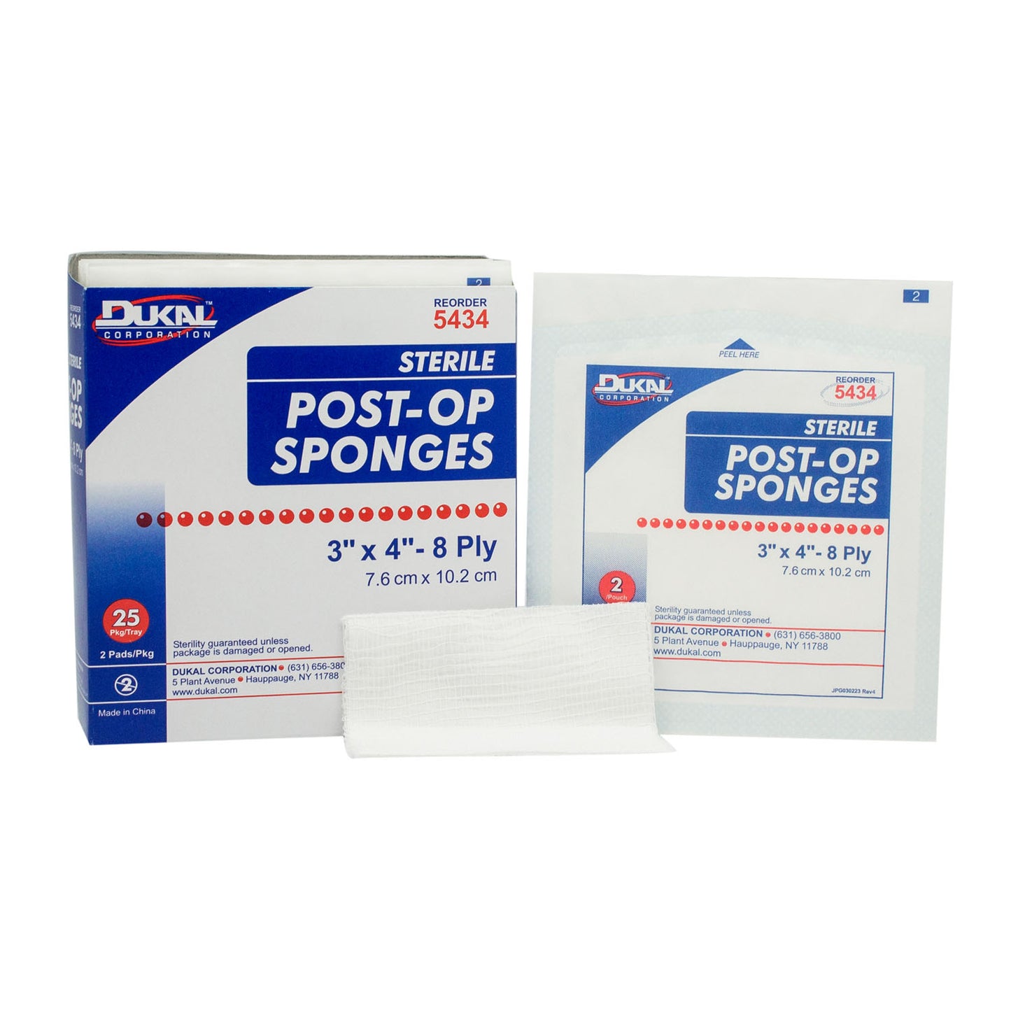 Dukal Post-Op Sponges, DUK 5434