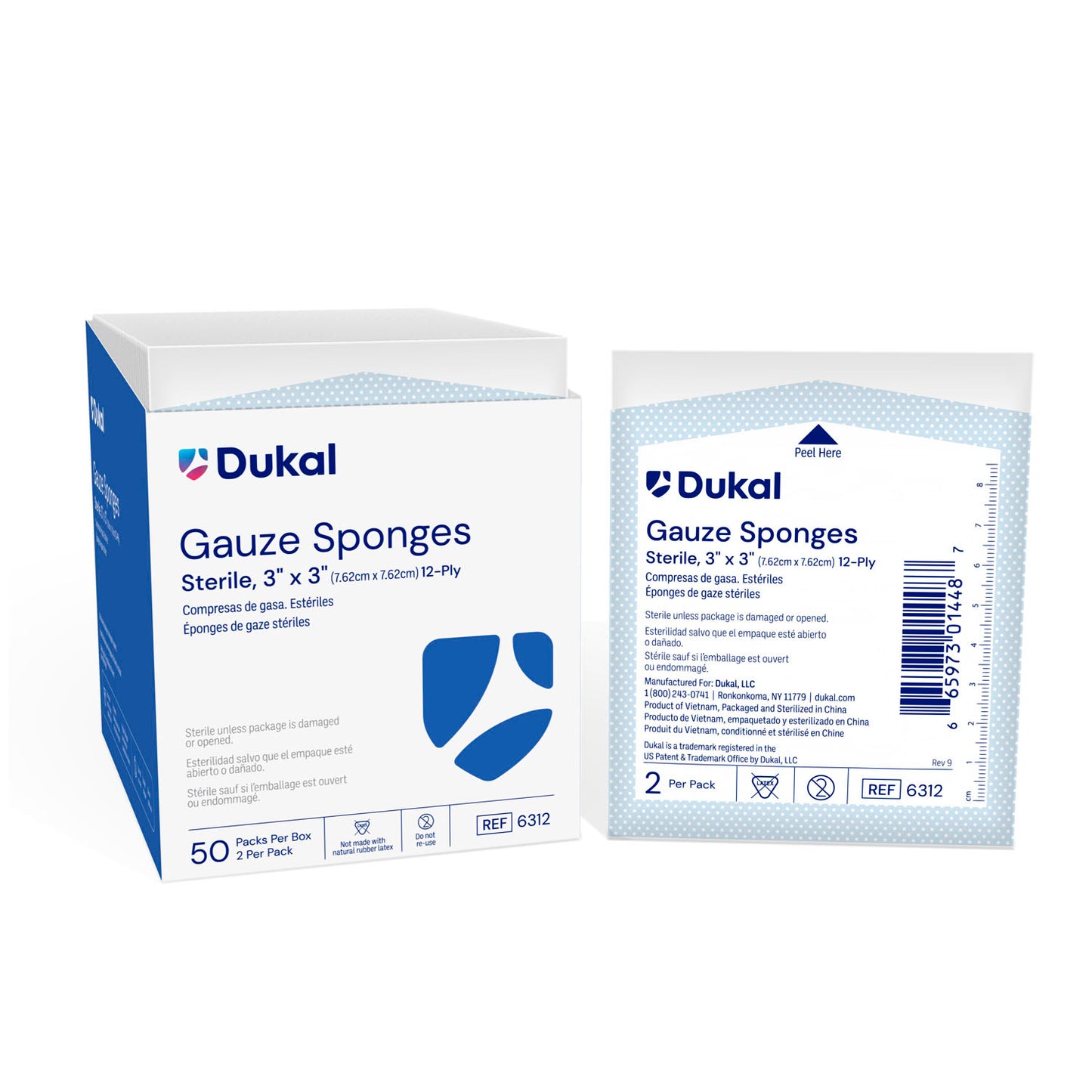 Dukal Woven Cotton Gauze Sponges, DUK 6312