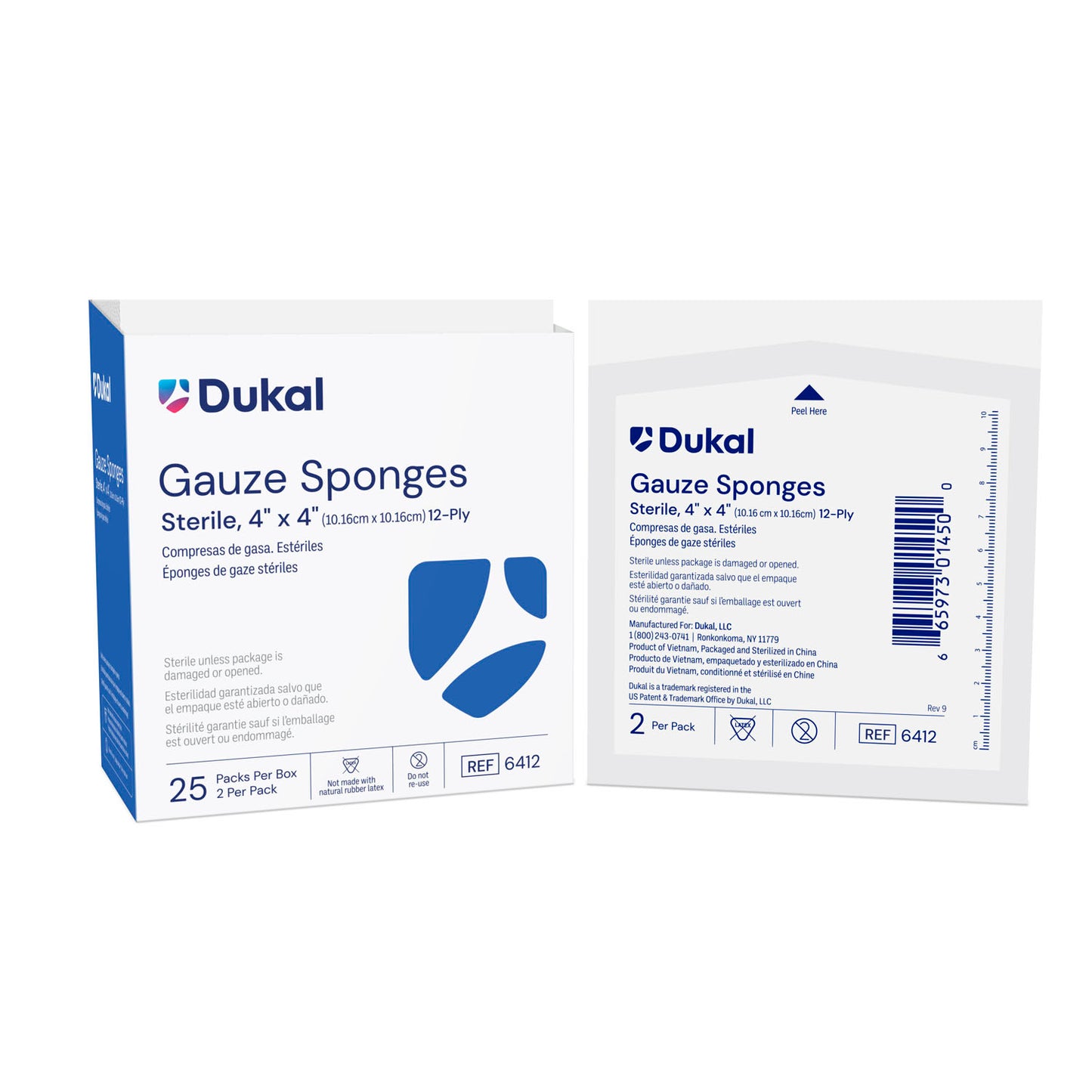 Dukal Woven Cotton Gauze Sponges, DUK 6412