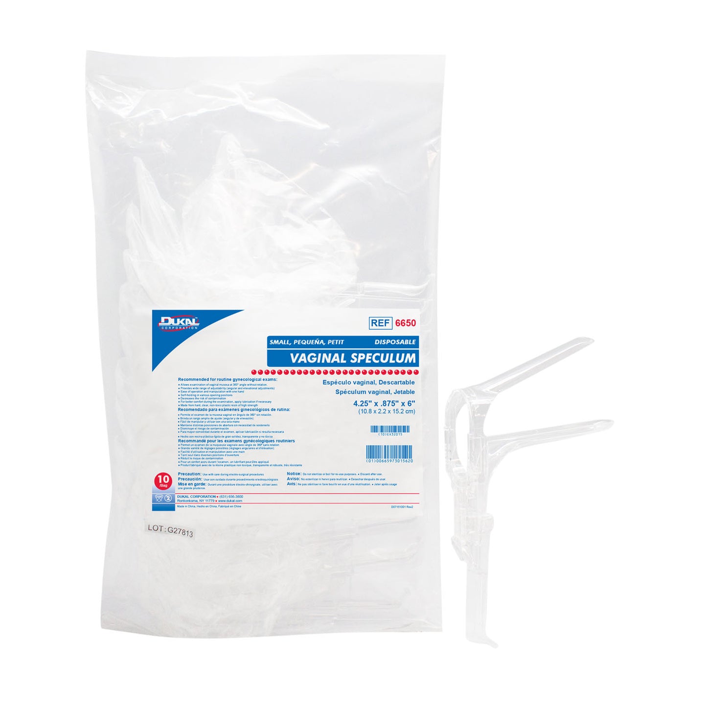 Dukal Vaginal Speculums, DUK 6650