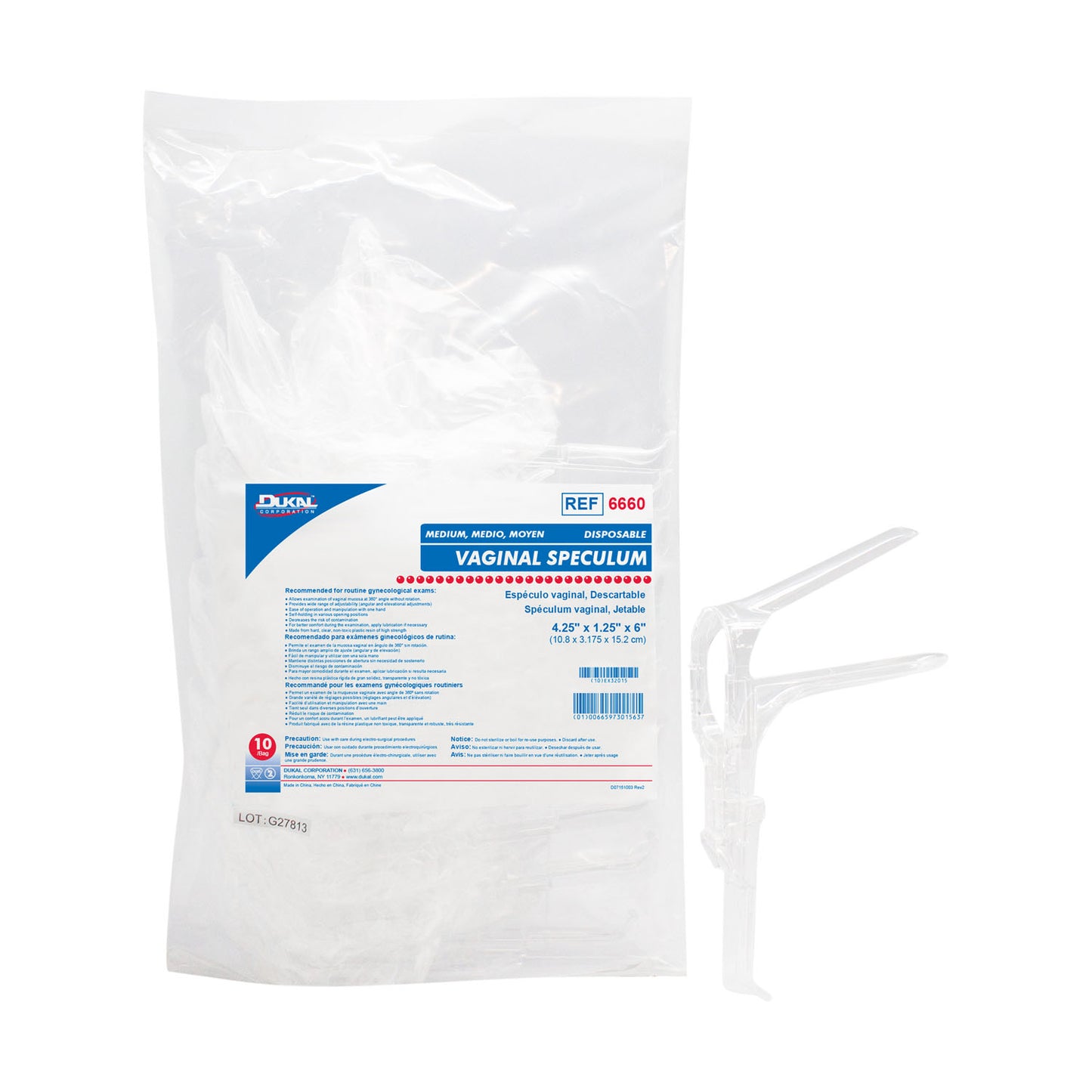 Dukal Vaginal Speculums, DUK 6660