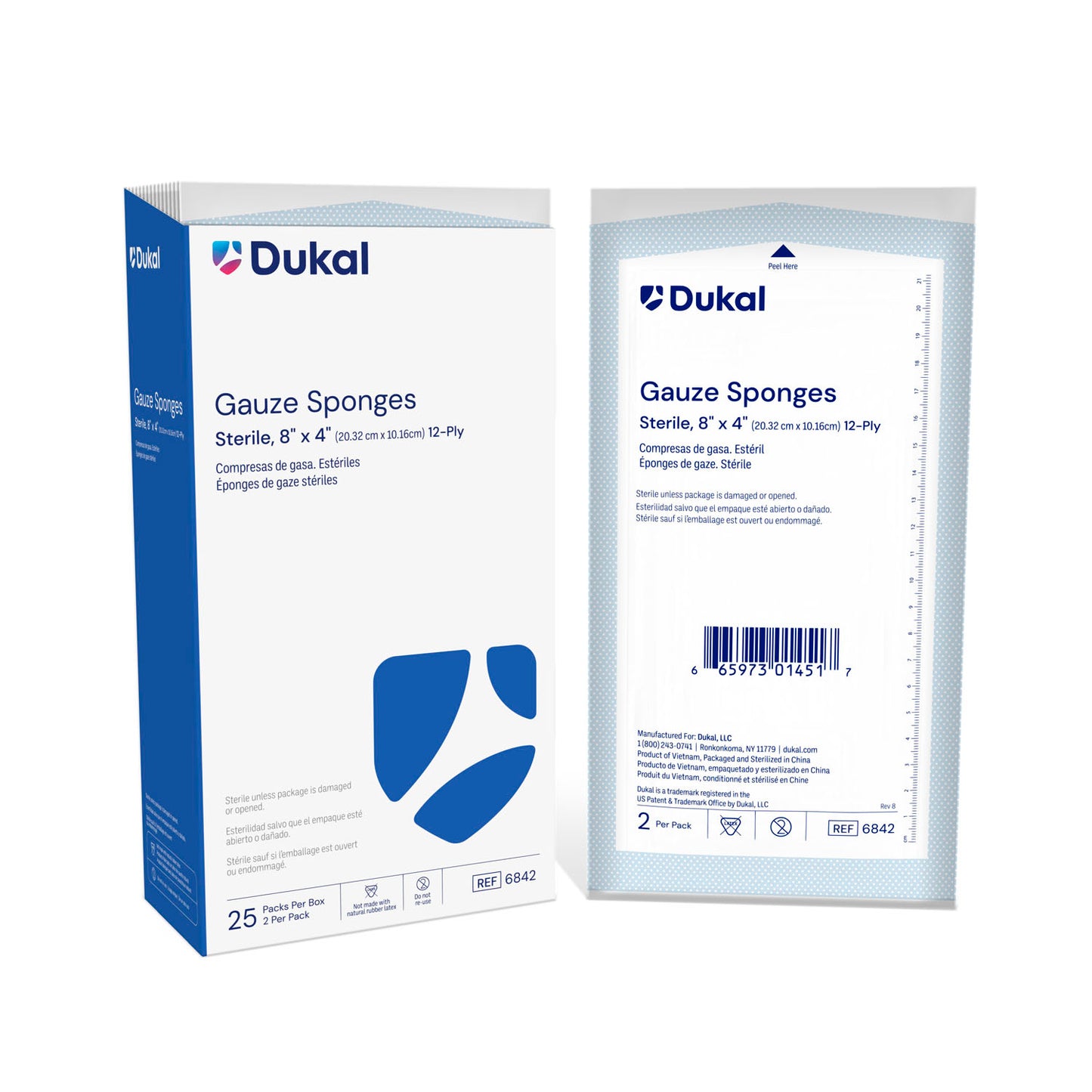 Dukal Woven Cotton Gauze Sponges, DUK 6842