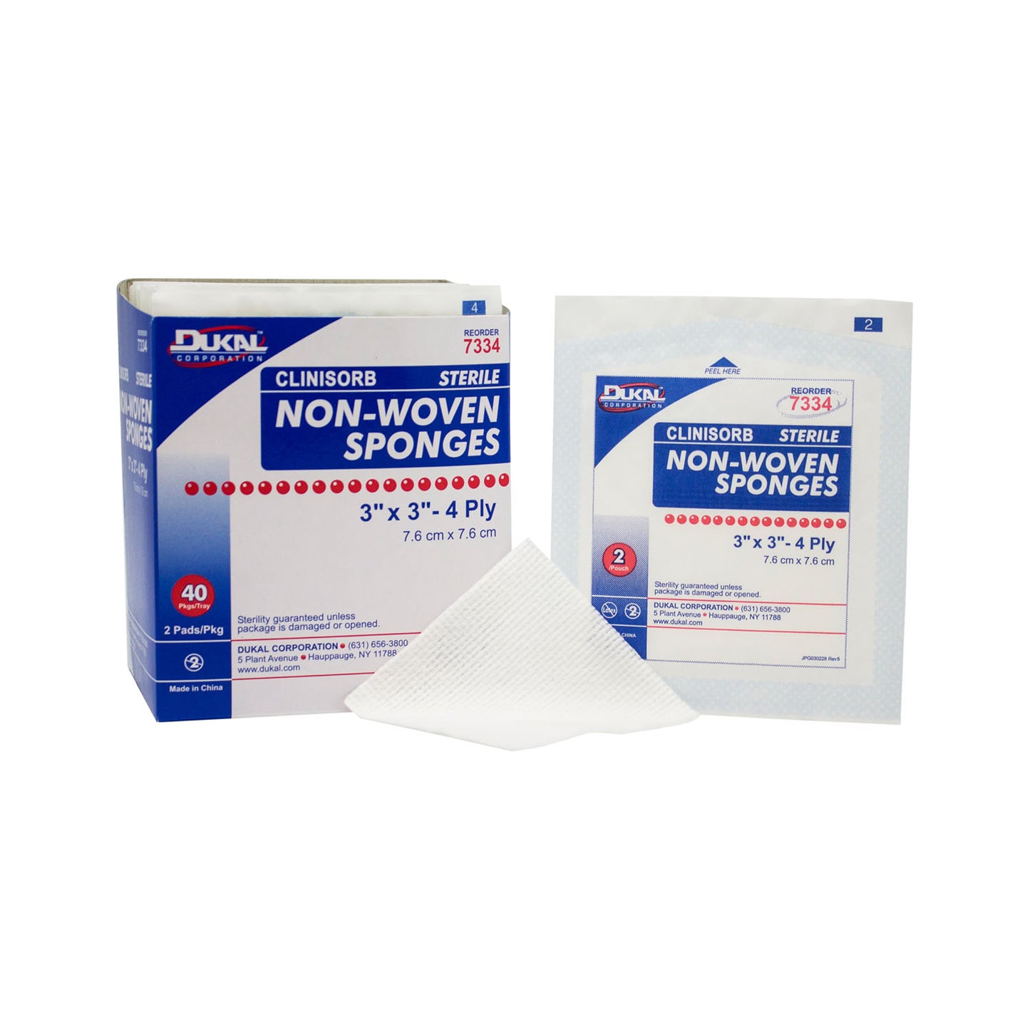 Dukal Clinisorb Non-Woven Sponges, DUK 7334