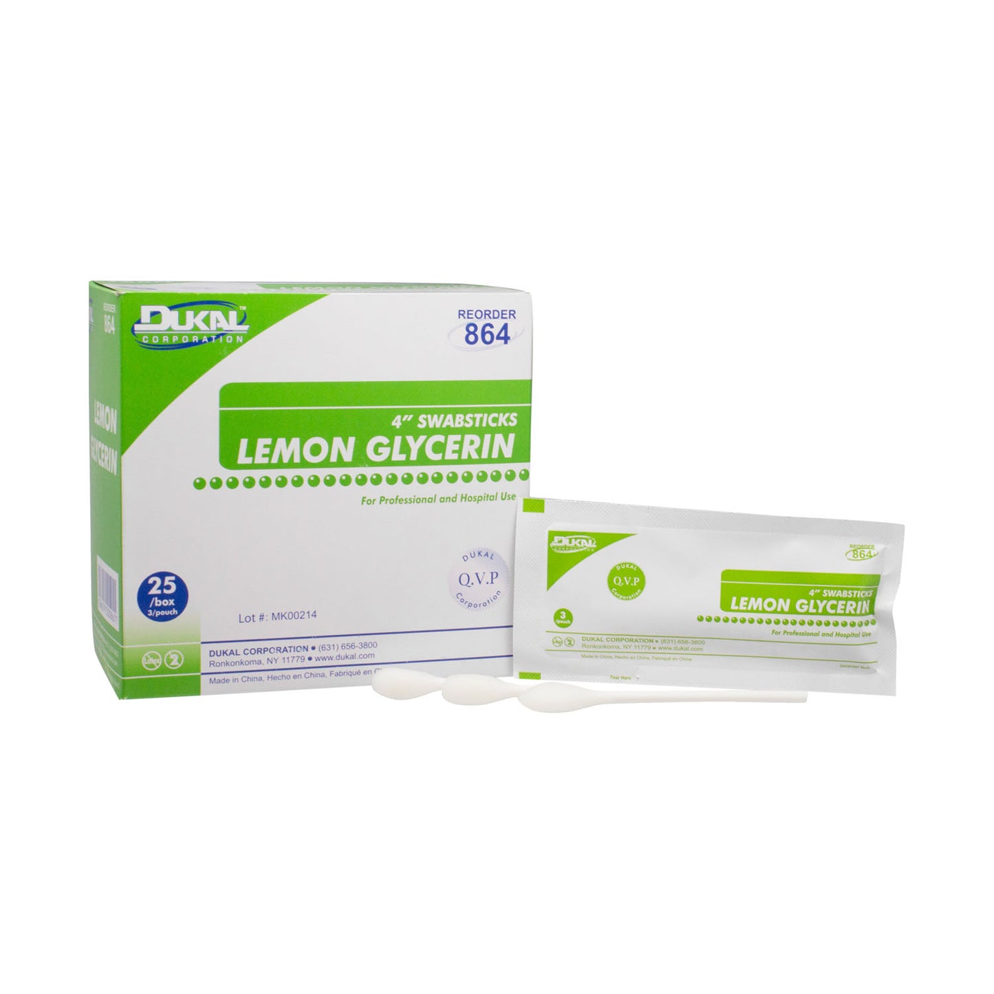 Dukal Lemon Glycerin Swabsticks, DUK 864