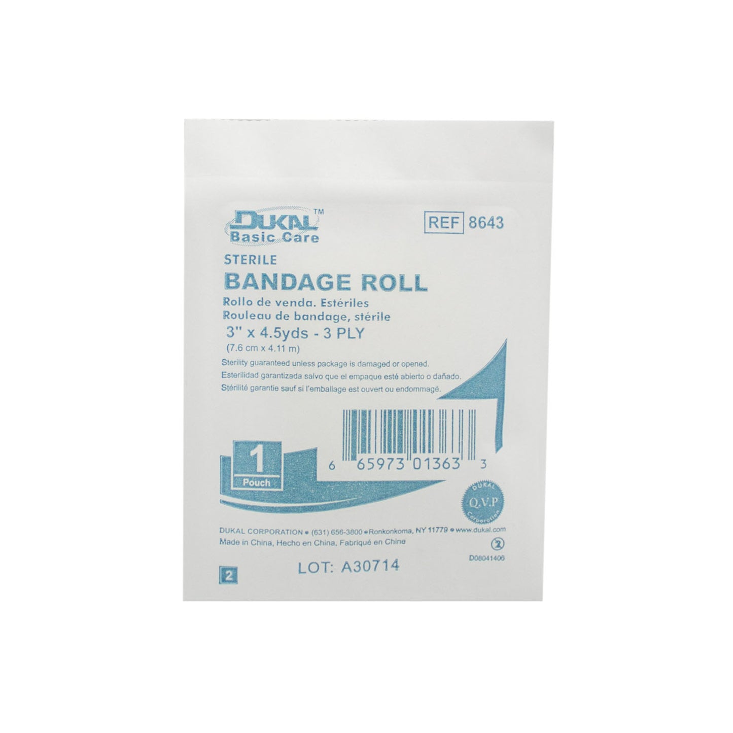 Dukal Basic Care Bandage Roll, DUK 8643