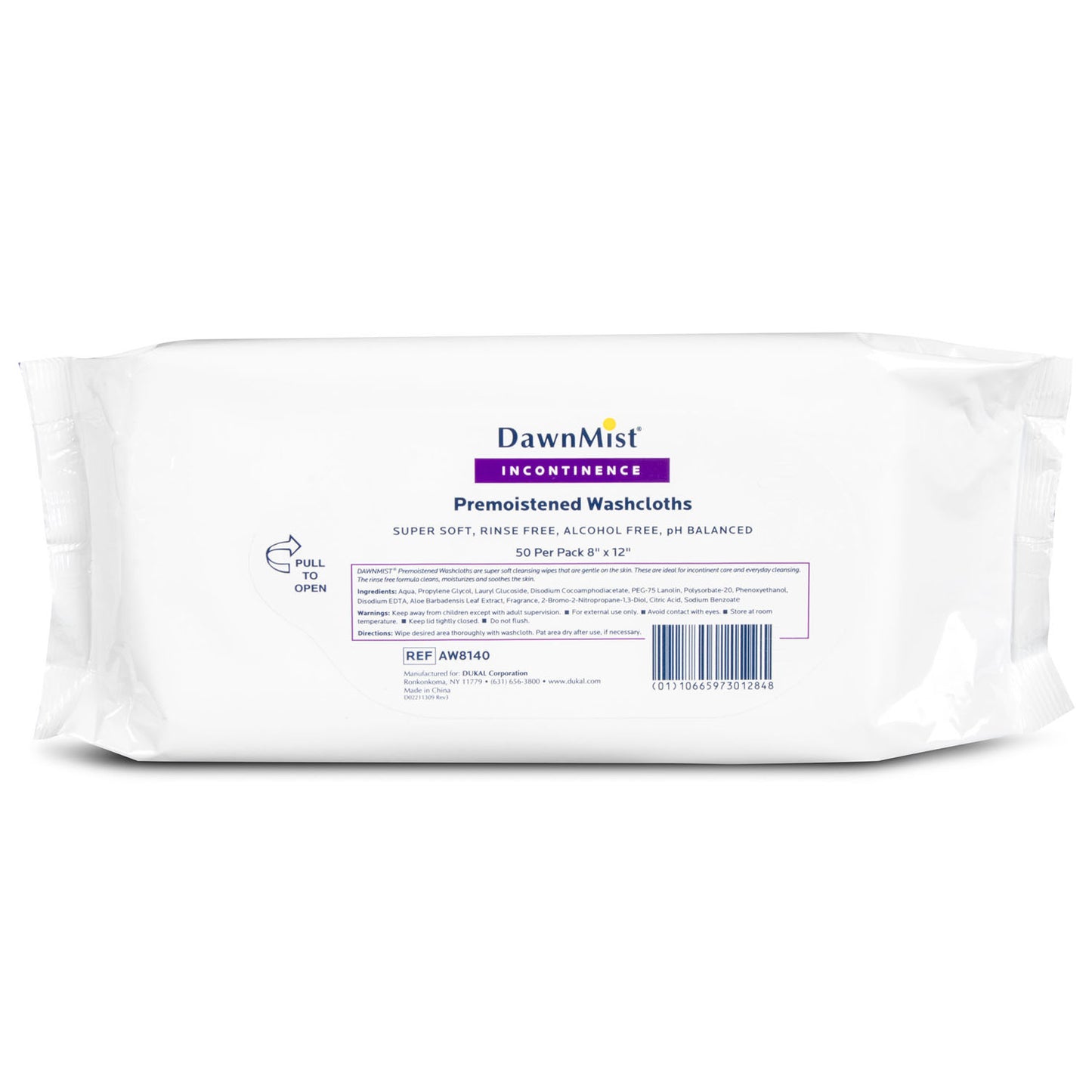 Dukal Dawnmist Washcloths, DUK AW8140