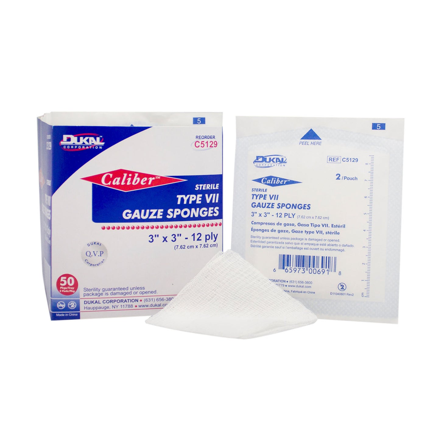 Dukal Caliber™ Gauze Sponges, DUK C5129