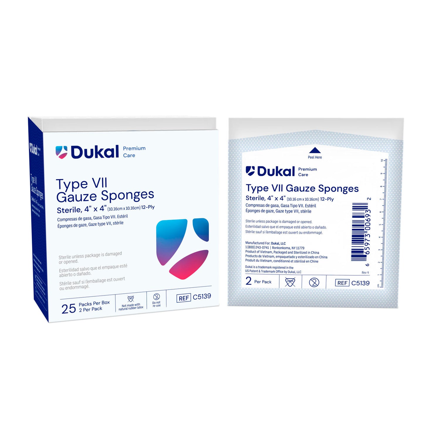 Dukal Caliber™ Gauze Sponges, DUK C5139